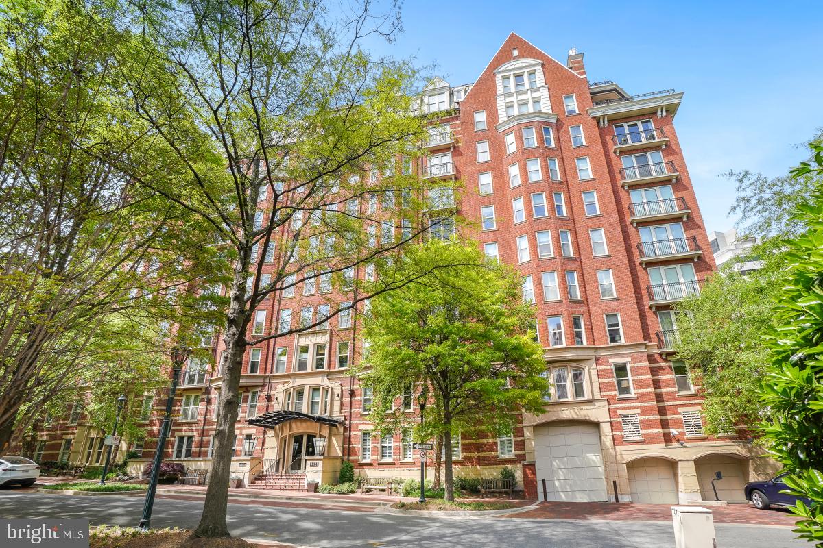 With sun-drenched rooms and amazing views, Welcome to 4821 Montgomery Lane #805! This 2 bedroom with a den, 2.5 bath condo is located in "The Edgemoor" building which exudes luxurious style and stately architecture built in 2003 by PN Hoffman and is meticulously maintained with a recent update to the lobby and party room. Enter in and your eye immediately is drawn to the many Juliet  balcony's with views over downtown Bethesda and into DC. The chef-inspired kitchen is equipped with stainless steel appliances and flows right into the combined living and dining space. The spacious primary suite complete with a walk in closet and a spa inspired bath with a walk in shower, and two sinks. The second bedroom includes an en-suite bath and custom built closet.  Access to the den is from either the primary bedroom or the living room.  This unit includes a parking spot and a large storage unit.  Located on a quite street steps to all the action of Downtown Bethesda, this super sized condo will make your perfect new home.