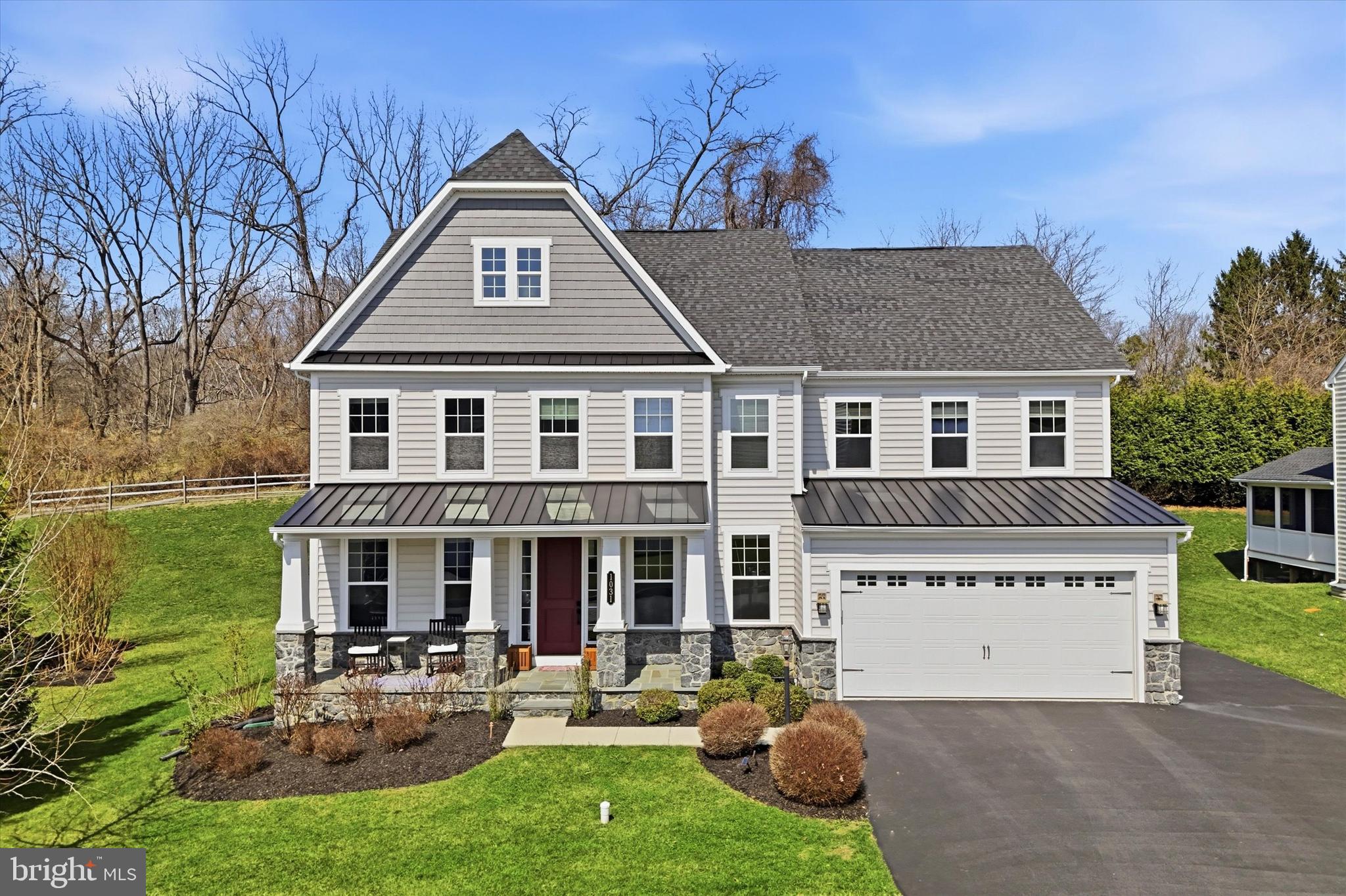 OPEN HOUSE IS CANCELED! 
Welcome to 1031 Preserve Ln, a beautifully maintained residence in the sought-after Rustin Walk community offering over 4,700 square feet of thoughtfully designed living space in the West Chester Area School District.

Built in 2018, this exceptional home features 5 bedrooms, including a first-floor suite, and 5 full bathrooms. The layout offers flexibility that works well for a variety of living needs. A virtual tour is attached so you can experience the home’s layout, natural light, and flow from anywhere.

The main level entrance showcases wide plank hardwood flooring, a formal dining room to the right, and a private office with glass French doors, perfect for working from home on the left. 

At the center of the home, the gourmet kitchen opens to an expansive family room filled with natural light and centered around a fireplace. Designed for both everyday living and entertaining, the kitchen features a large island, reverse reverse osmosis water filter, gas cooktop , generous prep space, and a large pantry. The first-floor bedroom suite with a full bath provides a comfortable option for guests or multigenerational living.

Upstairs, 4 spacious bedrooms include a well-appointed primary suite with a spa-like bath including a soaking tub, and 2 walk-in closets, creating a relaxing retreat. 2 bedrooms are joined by a jack and jill bathroom and the 4th bedroom has it's own walk-in closet and full bathroom. 

The finished basement adds significant additional living space, ideal for a media room, home gym, recreation area, or entertaining. There is still plenty of unfinished space for storage or additional needs down the road. 

Outdoor living is just as inviting with a covered back deck overlooking the community setting. Residents of Rustin Walk enjoy access to a scenic 2-mile walking trail along with HOA-maintained common areas for a low-maintenance lifestyle. A 2-car attached garage  with EV charger and ample driveway parking complete the home.

Located just minutes from West Chester Borough, this home offers convenient access to restaurants, shopping, parks, and major routes while delivering space, comfort, and an exceptional community setting.