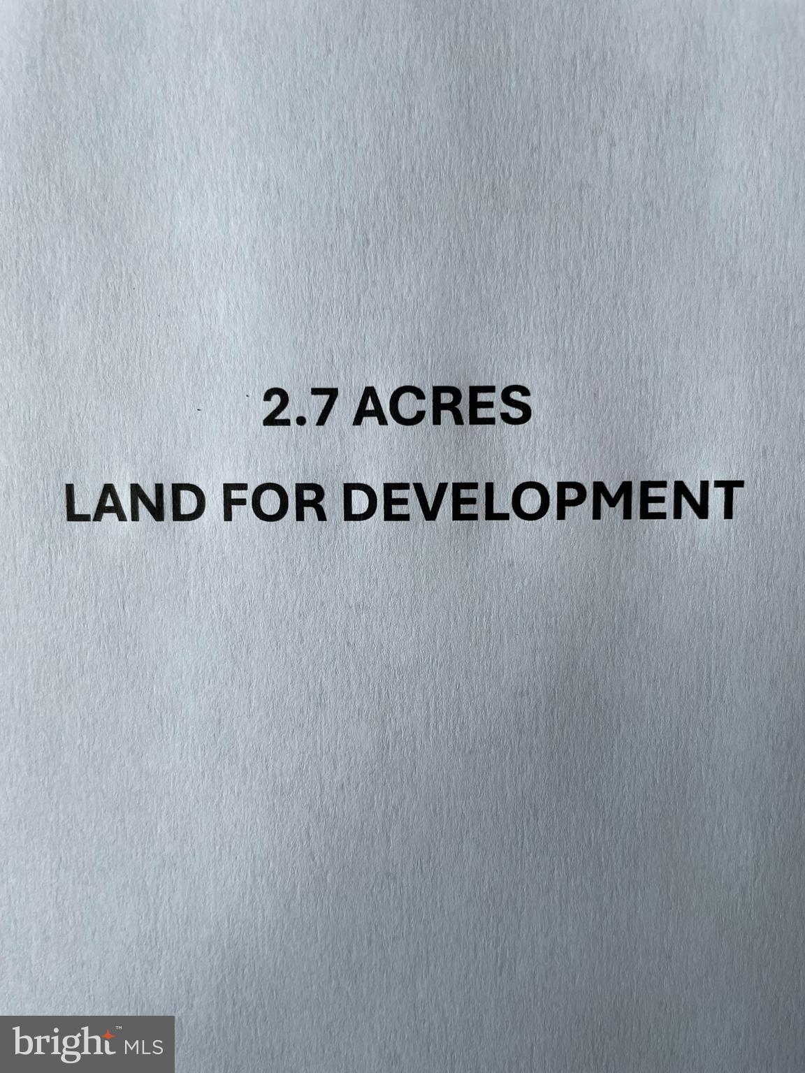 2.7 acres of land with 200' of highway frontage on well-traveled County Line Road, estimated daily traffic counts of 34,000 vehicles.  The property is zoned  Warminster Township C-Commercial which allows for a variety of uses.  Some areas of the property are impacted by wet lands although mitigation may be available through The  Army Corp of Engineers and PA Department of Environmental Protection. 
Copies of  Site Plan, Boundary & Topographic Survey, Areial Basemap, and additional plans will be made available to qualified buyers.