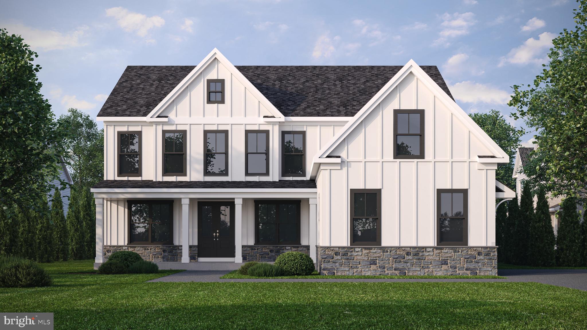 The Monroe III provides a flexible floor plan to accommodate your family’s needs now, and years from now. Coupled with a side loading three car garage and charming covered front porch, the Monroe III’s exterior hints at the generously proportioned interior. Merging the modern appeal of a kitchen that opens to a Great Room, with the traditional appeal of a formal dining room and study, the Monroe III checks all of the boxes. Flexible spaces offer opportunities to adapt the floor plan to suit your way of life and give new meaning to “forever home”. Four second floor bedrooms are standard, but up to six may be accommodated, including the option for “first floor living”, or two Primary Suites. With no shortage of bathrooms, and abundant closet space, there is room for everyone and everything. The prime cul-de-sac location, large lot size, and walkout basement make Lot 8 one of the most desirable locations within this new home community.  Available in three elevations: The Heritage, The Farmhouse, and The Manor; with multiple exterior options available for each elevation. Homes are “to-be- built”. Inquire with sales agent regarding the purchase and build process. Gibson Court is ideally located within minutes of shopping and dining, award-winning schools, and convenient highway access. Equal Housing opportunity. GPS: 2785 Old Cedar Grove Rd, Broomall, 19008.