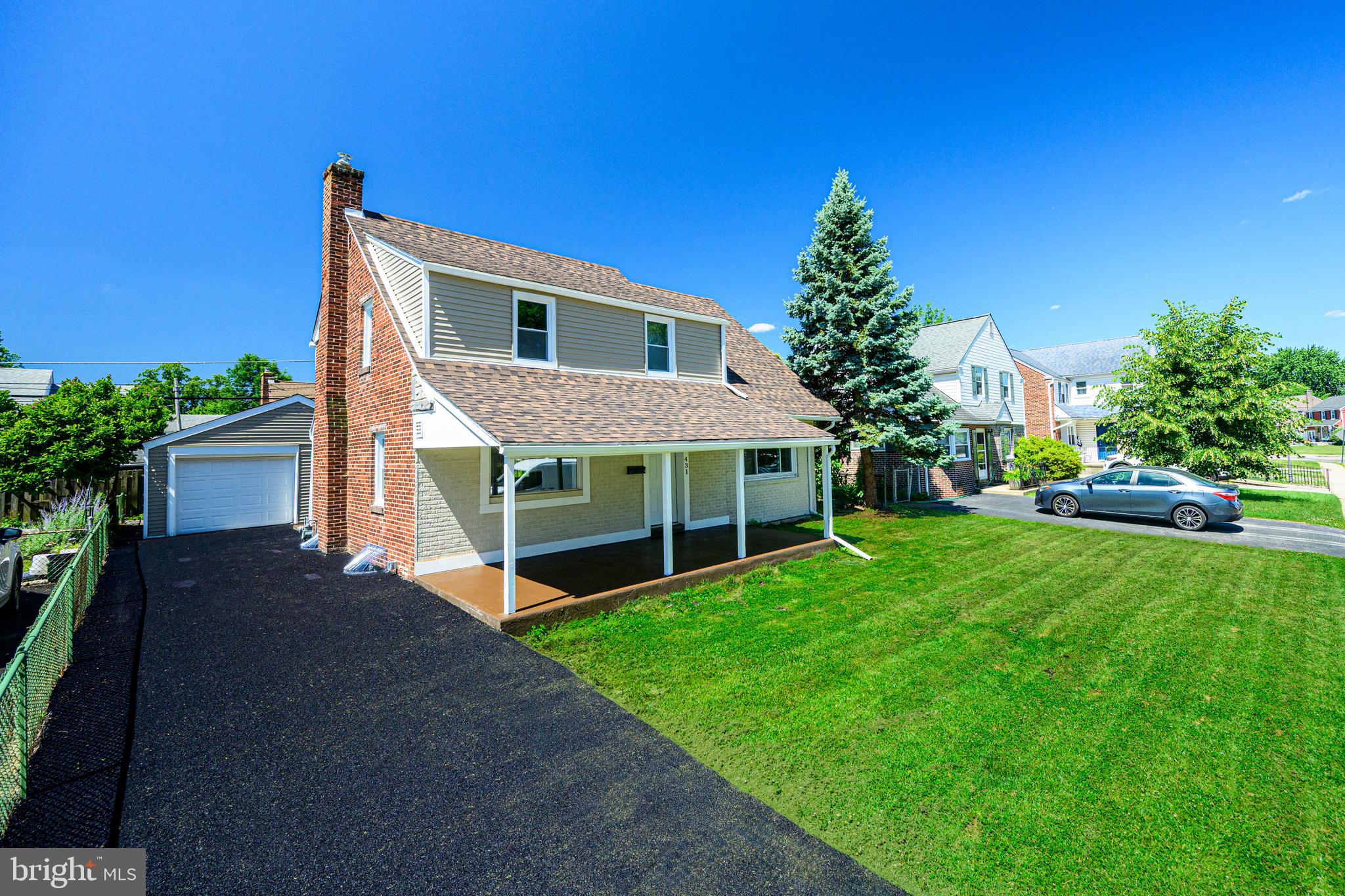 Welcome to 431 Holmes Road, located in RIDLEY SCHOOL DISTRICT! This home has been FULLY RENOVATED from top to bottom and offers the rare combination of modern finishes, brand new mechanicals, a NEW ROOF, and a HUGE DETACHED GARAGE that is hard to find in this area. ----- 

The upgrades are extensive and include a brand new kitchen with quartz countertops, farmhouse style sink, bar seating, new bathrooms, new flooring, new carpet, new central A/C, new natural gas heat, new water heater, NEW ROOF, new wiring, new electrical panel, new electrical service cable, new plumbing, a freshly paved driveway, and much more! ----- 

Inside, you'll find 3 bedrooms, 2 full bathrooms, plus a potential 4th bedroom on the first floor that would make a great in-law suite, guest room, home office, or flex space thanks to its convenient access to a private full bathroom. ----- 

The HUGE DETACHED GARAGE provides storage, workspace, parking, and possibilities that are rarely available in this neighborhood. ----- 

Homes in RIDLEY SCHOOL DISTRICT with this level of renovation and a garage like this do not come around often. Schedule your showing, MAKE AN OFFER, and make it yours!