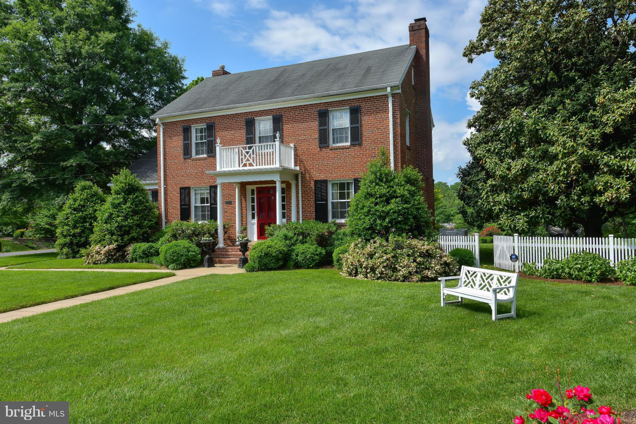 Exceptional Opportunity! Elegant Brick Center Hall Colonial on 3/4 acre lot in prime Alexandria neighborhood. From it's signature entrance to the fine architectural details and updates through this home delights the eye!  3/4 Bdrms, 3.5 Baths, private, beautifully landscaped yard. Walk to Metro, 20 minute drive to K St & Capitol Hill.