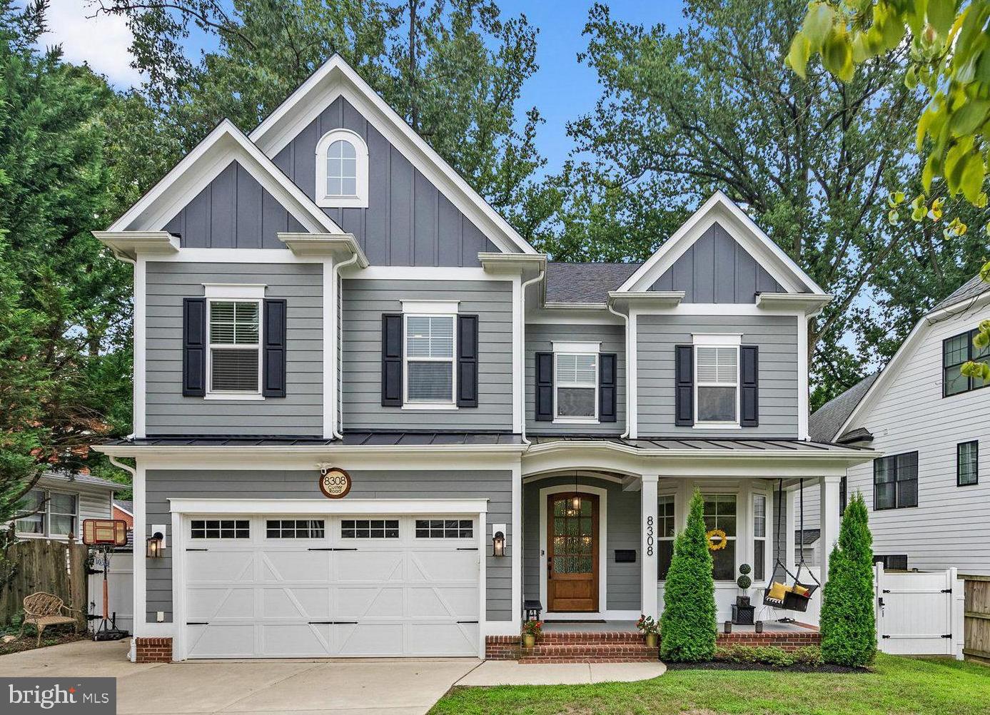 The perfect blend of modern convenience and walkability in one of Bethesda’s most coveted neighborhoods, Greenwich Forest.  Completed in 2021, this stunning craftsman style home unfolds right before your eyes as you enter the foyer through the mahogany door.  Across 4 levels including almost 6,000 square feet, the layout is expansive and spacious with a total of 7 beds and 6 full baths.  The first floor features a bedroom with a full bath that could allow an owner to age in place or it can also serve as a terrific home office with sunlit views.  Entering from the 2 car garage with room for overhead storage you will find the mudroom and a huge walk in closet.  The kitchen is sunny, bright, open and airy with a formal dining area as well as a breakfast nook and desk for paying bills or doing homework.  Not only is the family room spacious with plenty of seating, it includes a unique double-sided fireplace that extends to the back patio, stone hearth, and yard. Wired for audio inside and out, plus CAT5E available in every room, indoor and outdoor speakers convey including ceiling mounted speakers for a home theater.  The upper level features the primary suite with tray ceiling, walk-in closets, and luxury bath plus 3 additional bedrooms, huge laundry room and flex space/lounge area.  On the 3rd level you will find a full bathroom, huge closet and bedroom or home office.  The lower level is completely finished with a wet bar, fitness room and au pair suite with full bathroom.  Walk to the metro or take a quick bus ride down Old Georgetown Rd to everything Bethesda has to offer.  Greenwich neighborhood park is just a stone’s throw away.  Walt Whitman HS, Pyle MS, Bradley Hills ES.