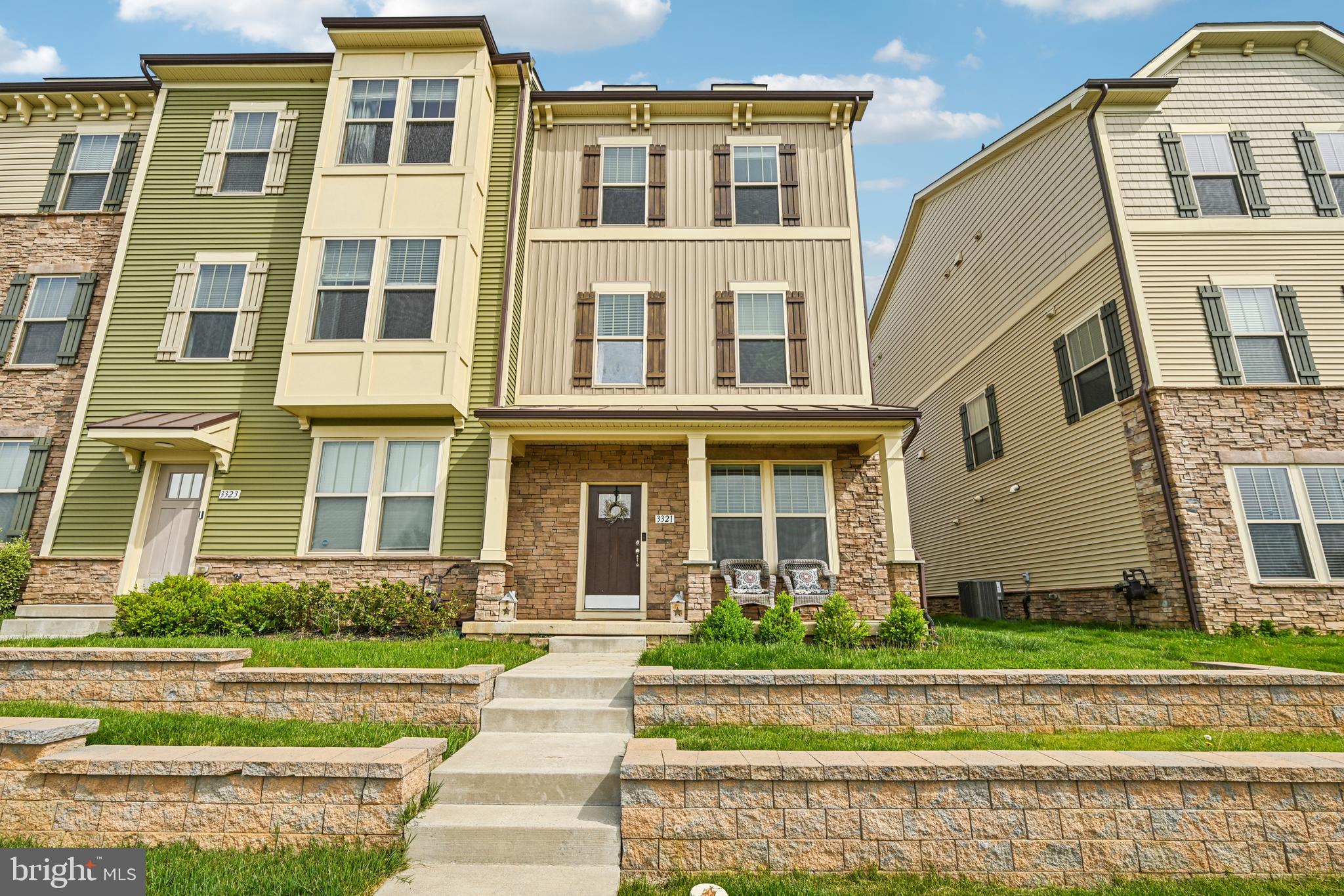 Amazing new price! This stunning end-unit townhouse is move-in ready, freshly painted and packed with unique upgrades including a rooftop terrace! 
The entry level features brand-new flooring and a versatile multi-use space—perfect for a home office, study, or guest area—along with a full bathroom for added convenience.
The second floor boasts a bright, open-concept layout filled with natural light from oversized windows. The chef’s kitchen is a showstopper, complete with double wall ovens, an oversized island with quartz countertops, and ample space for entertaining. The living room features a cozy fireplace, while the dining area includes a built-in bar with a wine fridge. Step outside onto the spacious deck, ideal for relaxing or hosting. A convenient half bath completes this level.
On the third floor, the luxurious owner’s suite offers a private balcony, a walk-in closet, and a spa-like bathroom with a dual-head shower. Two additional bedrooms and a full bathroom provide plenty of space for family or guests. A washer and dryer on this level makes laundry a breeze. 
The top floor serves as an additional private retreat, featuring a second primary suite with a walk-in closet, full bathroom, and access to a private rooftop terrace—perfect for enjoying outdoor living at its finest.
This home offers abundant street parking in addition to a spacious attached two-car garage.
You can't beat the location, close to commuter routes, shopping, and dining.
The Villages of Urbana is not just your standard HOA, it's a way of life. Complete with pools, pickleball courts, fitness center, Baseball Field, Basketball Courts, Bike Trail, Club House, Community Center, Exercise Room, Jog/Walk Path, Library, Recreational Center, Soccer Field, Tennis Courts, Tot Lots/Playground.
