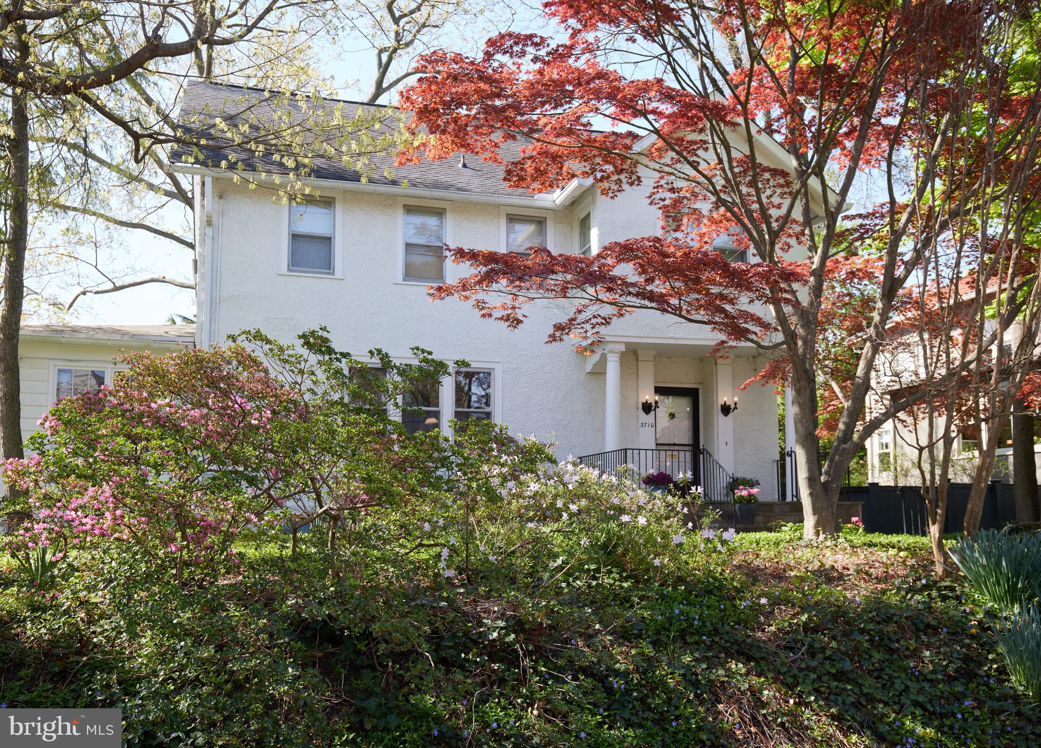 Stately colonial on a picturesque street in the heart of sought-after Chevy Chase Village. Built in 1921, this charming residence features high ceilings, light-filled rooms, and lovely architectural details. This much beloved home has been owned by the same family for almost 50 years and offers a rare opportunity to create the home of your dreams. There is a welcoming front porch, gracious foyer, grand living room with fireplace and archways, an elegant dining room, family room/study, updated chef's kitchen with breakfast room and pantry, laundry/mud room, full bath and spacious deck. The second level features four bedrooms, two full baths and a balcony. There is also a third floor with a large sitting room, fifth bedroom, and lots of storage. The lower level has great potential for a recreation room and a den, office or bedroom and includes two storage and utility rooms. There is a long driveway, two car detached garage, and a large yard, which is perfect for relaxation, entertaining, or play. The superb location is close to neighborhood stores and restaurants, the Chevy Chase Village Hall and post office, the Chevy Chase Club, and the vibrant social life and restaurant scene of DC's upper Connecticut Avenue, Friendship Heights, Downtown Bethesda and Chevy Chase Lake.
