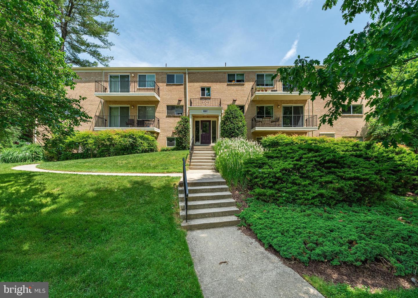 Middle level with balcony. Sunny exposure. Freshly Painted and refinished wood floors. Updated bathroom. Thermal windows. LED light fixtures throughout. Nice space. Lots of closets. Award-winning Bethesda community. Walk to Metro. Near NIH, Bethesda/Walter Reed Medical.