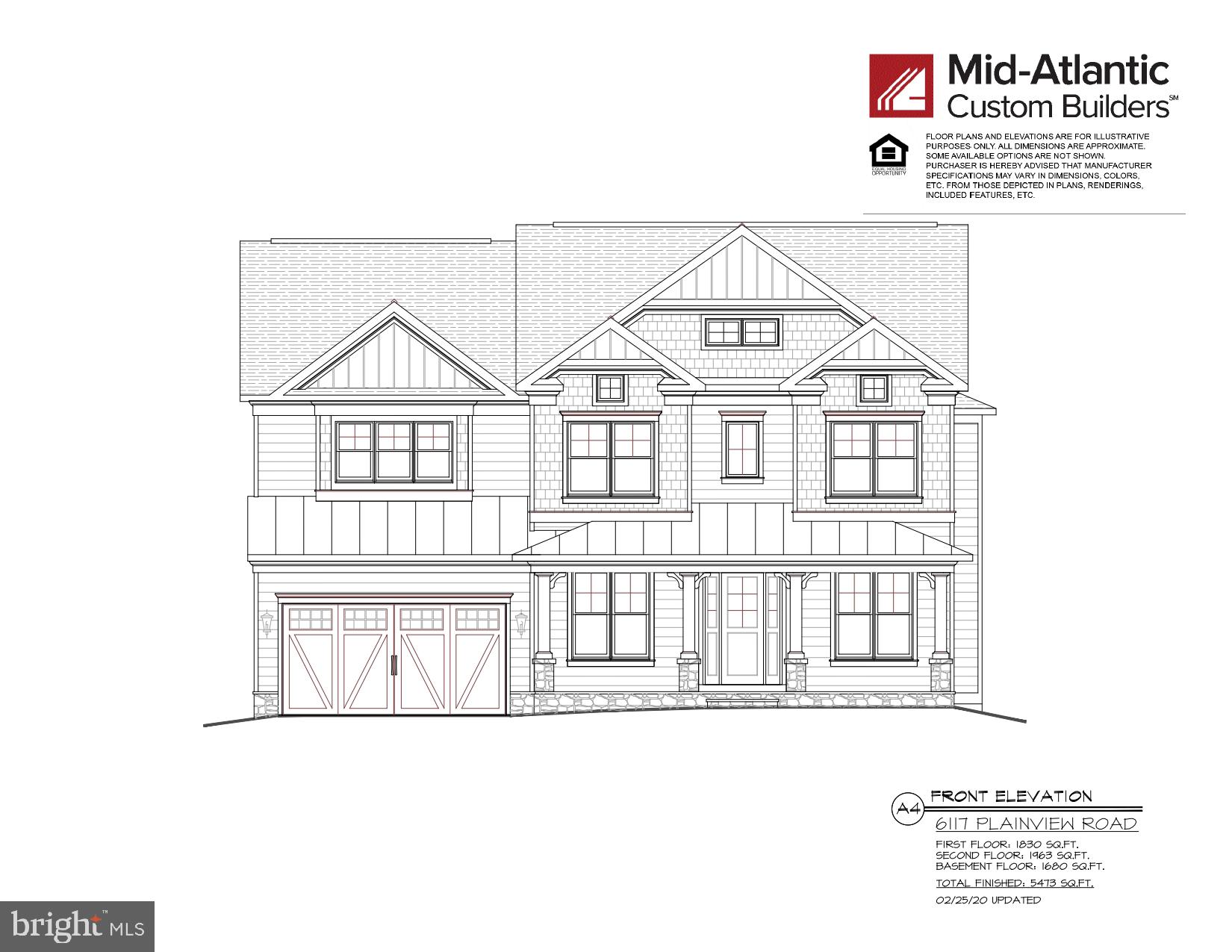Another masterpiece built by award winning builder, Mid-Atlantic Custom Builders. Three finished levels boasting 6 Bedrooms, 5 Bathrooms, and over 5,400 finished square feet. Large Family Room with coffered ceiling and gas fireplace, Living Room, private Dining Room with a Butlers Pantry and oversize gourmet Kitchen with all stainless steel appliances. Main level Bedroom with full Bath and walk-in closet. Upper Level with the Master Suite with his & her s walk-in closets, luxurious Spa Bath with separate shower and soaking tub. Additional 3 Bedrooms, 2 full Bathrooms, Laundry Room and a Homework/Study Room in the upper level. Large lower level with walk-up including a large Recreation Room with a Wet Bar, Wine Room, Exercise Room, Storage Room, 6th Bedroom and Bath. Screened-in porch and patio with a 2 car garage. This gorgeous brand new home features all the details and Green features you have come to expect from a finely crafted Mid-Atlantic Home! In Walt Whitman High School District! Estimated Delivery Date: February 2021.