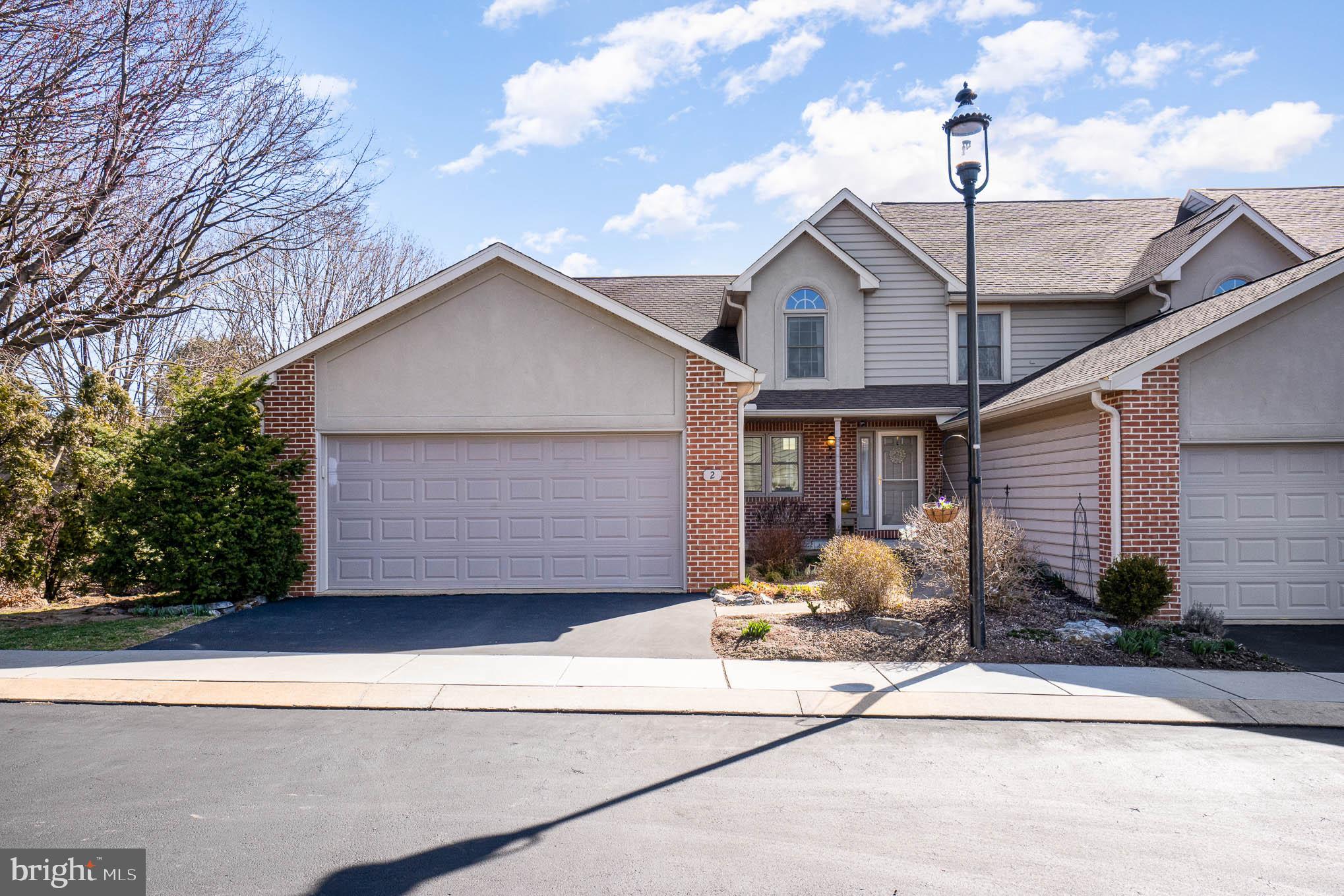 Easy living with this 3 bedroom 2.5 bathroom condo in the Cardiff Ct neighborhood just a short distance from downtown Lititz. Beautiful light and bright kitchen remodel by ICDM with granite counters and natural gas stove, a cooks dream. Large family room with vaulted ceiling and stone natural gas fireplace. Heated and cooled sunroom that leads to a great deck. There is a main floor primary bedroom with updated bathroom and large walk in closet and custom closet organizer. 2 additional bedrooms, an updated bathroom and a loft are located on the second floor.  Additional living space is located in the finished daylight basement with an electric fireplace. If you are tired of mowing, tired of shoveling snow, and want to be able to sit back and relax... don't miss your opportunity to make this house in Cardiff Ct home!
