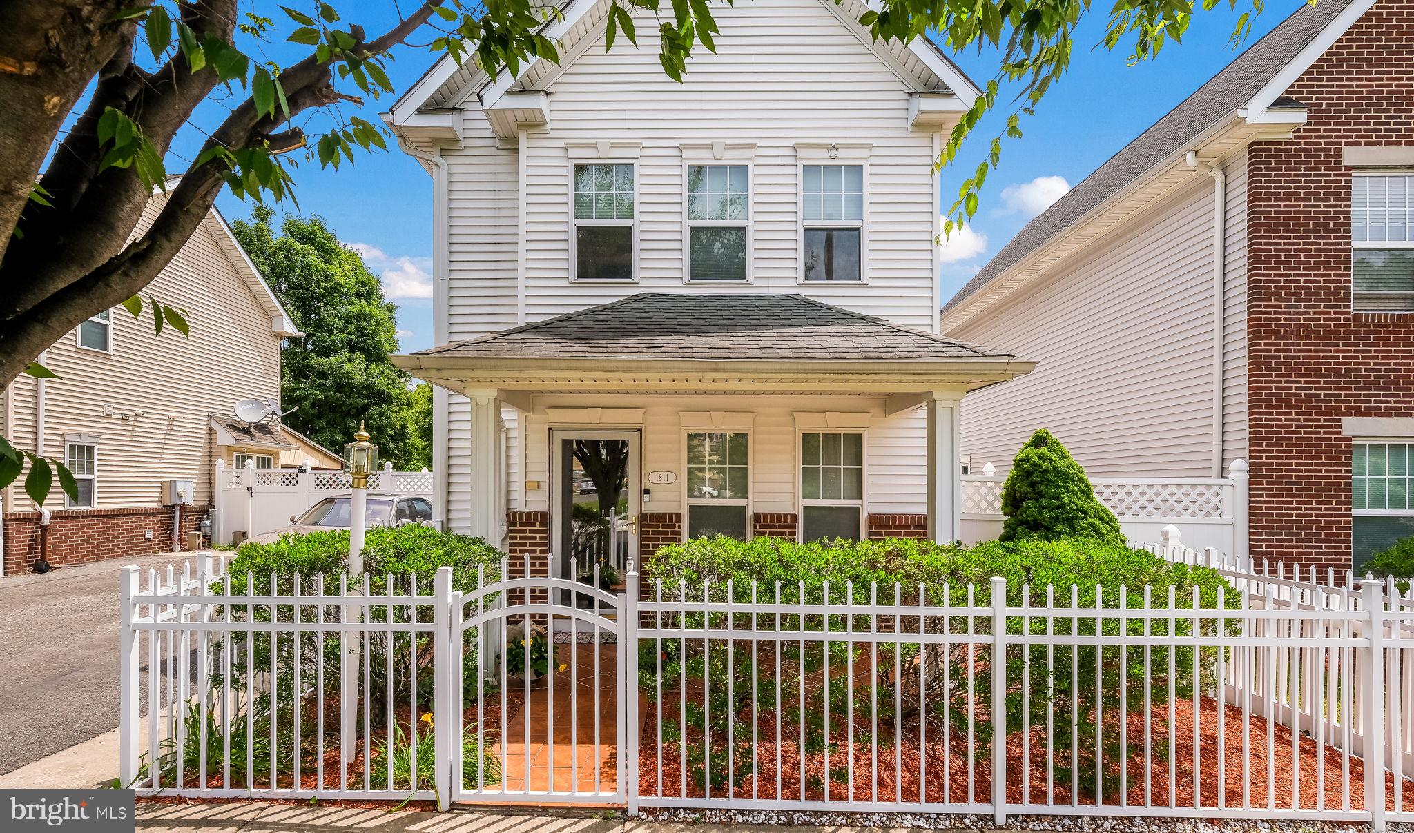 Single in the City!!!  Welcome home to this modern and beautifully maintained detached single-family residence complete with an inviting white picket fence, front yard, and open front porch that create exceptional curb appeal.  Step inside to discover a spacious living room featuring luxurious heated hardwood floors and recessed lighting, offering both elegance and comfort.  The ultra-modern kitchen with heated tiles is a chef’s delight, boasting granite countertops, stainless steel appliances, and an LG stove with grill and air fryer functionality, along with a separate kitchen area.  The first floor also includes a convenient powder room and access to a private rear patio and yard.  Relax or entertain outdoors beneath the beautiful retractable awning, creating the perfect setting for family gatherings throughout the seasons or just relaxing in your own private oasis.   Upstairs, you'll find three generously sized bedrooms and a well-appointed hall bath.   A highly desirable feature is the second-floor laundry area, complete with washer and dryer,  providing everyday convenience.  Additional amenities inckude a storage shed for all your outdoor essentials, and a shared driveway with parking for two cars and plenty of street parking.   For added peace of mind, the seller is providing a one-year HSA home warranty to the buyer at the time of settlement.  This unique property offers the perfect combination of city and suburban living with comfort, style, and convenience—an exceptional place to call home.  Conveniently located near major highways, Temple Regional Rail Line, Center City,  30th Street Station.  Call for an appointment to see the beautiful property and make it yours.