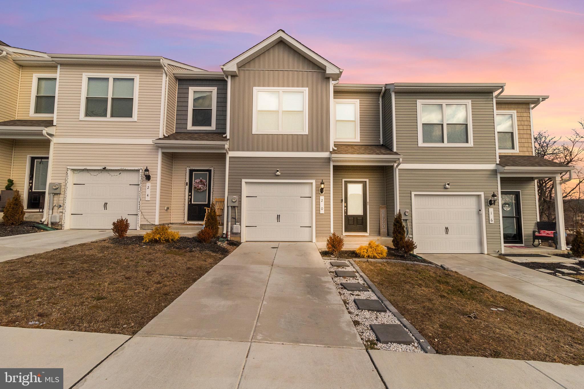 Here is your chance to own a beautifully maintained, almost new two-story townhome by LGI Homes without the wait of new construction! Conveniently located near I-81, shopping, restaurants, gas stations, and the Maryland line, this home offers both comfort and convenience. Step inside to an inviting open-concept living area, featuring a spacious kitchen with a large island, pantry, and abundant of cabinetry that's perfect for entertaining. Enjoy plenty of natural light throughout the home, as well as a private patio for summer relaxation.  The primary suite is a true retreat, boasting a huge bedroom, spa-like bath with a soaking tub and shower. Guests will appreciate the plenty of parking available in the designated guest parking lot located next to home.