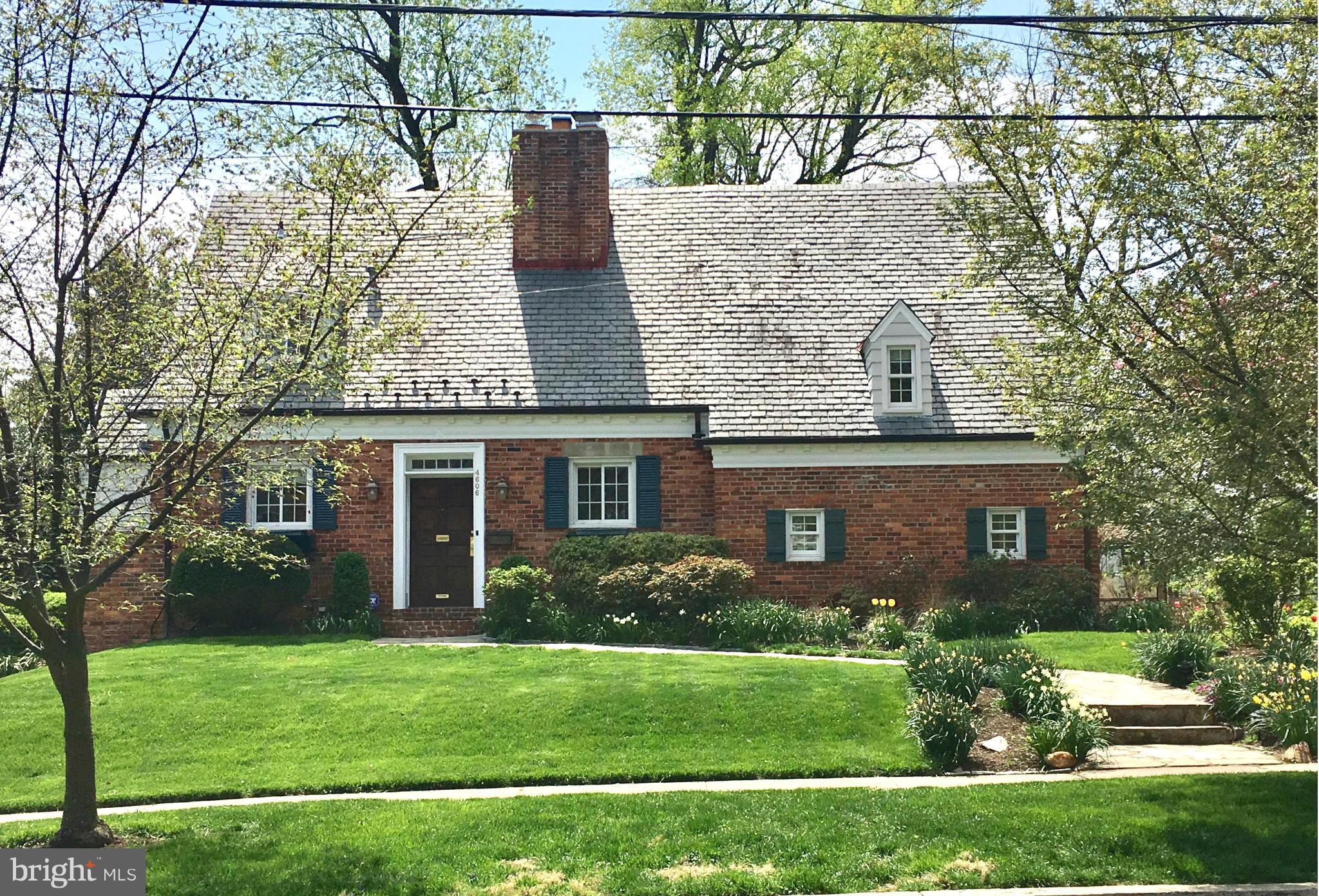 Large, flat lot (10,284 sq. ft.!) and a lovely 3 BR/2.5 BA picture book charming home in a "Walk to Everything" location!  It's in  excellent condition and sits on a level, professionally landscaped lot, short distance to Somerset Elem. School, Norwood Park, and the Friendship Heights & Bethesda Metro Stations!  Renovated Kitchen & Baths, private Master Suite, Office/Den/Guest Suite w/separate entry, large, sunny Family Room opening to large deck,  flagstone patio and lovely rear yard! Truly a special offering.  Driveway Parking for 2 cars.  Award winning public and private schools nearby.  Easy commute to downtown DC, VA, Bethesda, NIH, Marriott HQ, and the Walter Reed National Naval Medical Center.
