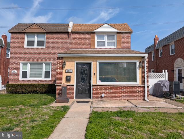 Welcome Home! This beautiful, brick twin is located in the heart of Ridley Park. It has three bedrooms and two full bathrooms. As you enter the home, there is an enclosed, spacious family room, just perfect for watching the Philadelphia sports games. Next to the family room is a large living room which flows into the dining room with plenty of natural lighting. To the left is a freshly painted kitchen. Upstairs contains three nicely sized bedrooms with a full bathroom. Downstairs is currently being used as a fourth bedroom which could easily be a playroom, office or additional family room. There is a full bathroom and a laundry room which contains an access door to the back of the home. In the back is a storage area and a single parking space along with additional land across the alley way.  Located near all major highways, airport and trains.  Make your appointment today!  One Year America's Preferred Home Warranty included