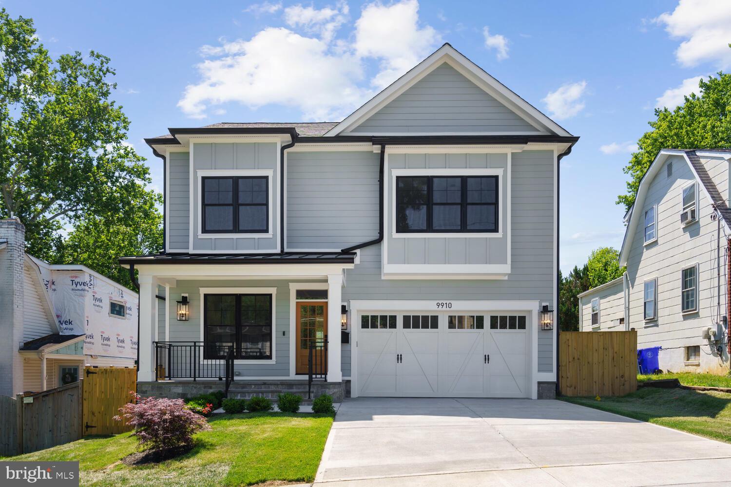 Welcome to 9910 Edward Avenue in North Bethesda Grove. A GORGEOUS BRAND NEW 6 BEDROOM & 5 1/2 BATH HOME IN BETHESDA! This high quality new construction offers everything that you are looking for in your new home, including an open floor plan with great spaces and lovely finishes with attention to detail. You will enjoy and appreciate the high quality craftsmanship on 4 finished levels with approximately  4,742 square feet of amazing living space.  This masterfully designed and built home provides ample formal spaces for entertaining and comfortable everyday living with high ceilings, pretty crown molding and generously sized rooms. Stunning white oak floors on the main and upper levels, Anderson windows, custom light fixtures, a mudroom, a gorgeous primary suite with 2 sinks, a soaking tub and a beautiful custom shower, and an amazing gourmet kitchen are just some of the features that you will fall in love with. The lower level offers a spacious great room with a bar, a game or play area, extra storage, and a guest/nanny/au-pair suite, and an area way exit to the rear fenced yard. Close to all of Bethesda's restaurants, shopping, parks, a short distance to Wildwood Shopping Center, and easy access to all major commuter routes. Comfort, luxury and convenience - you will LOVE living in this beautiful new home!