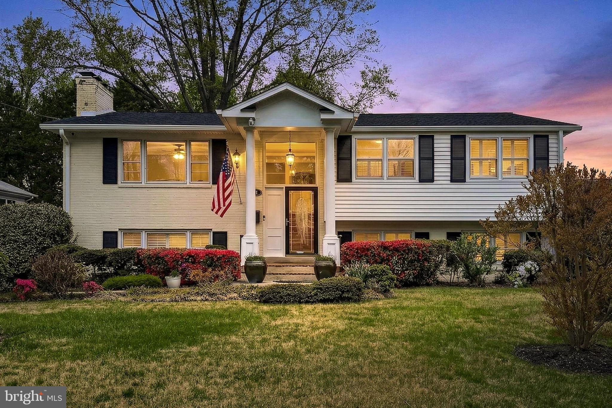 Welcome home to Annandale. Enter this must-see property and stroll through the best of spring as you walk under two blooming pear trees, mature crepe myrtles, and blossoming azaleas. A stately, covered front porch invites you into this meticulously cared-for home that has spared no detail in creating a private sanctuary. The property features 4 bedrooms, 3 bathrooms, ample storage, and beautiful hardwood floors throughout. Elegance is featured in the eat-in kitchen, formal living room with a working wood-burning fireplace, a large open dining room + family room combo, and classic double French doors that lead into the Florida room with custom tile flooring. On the main floor, you will also find the 2nd bedroom, main bathroom, and double French doors leading to the large primary bedroom with a sitting area and an ensuite bathroom. Downstairs, enter a large second family room with a cozy pellet stove, the 3rd bathroom, and the large 3rd and 4th bedrooms. Easily do the laundry in the large laundry room with custom wall-to-wall cabinets and a large utility sink, perfect for a mudroom area, as it's right next to the attached garage with updated finished flooring. Situated on a quiet cul-de-sac, come home and relax in the screened-in sunroom with two skylights, entertain on the wrap-around deck, and enjoy a little luxury with your own custom 6-person sauna in a beautiful backyard primed for gardening with two mature crepe myrtle trees and a picturesque gazebo. This property is ready for you to move in and make it your own.