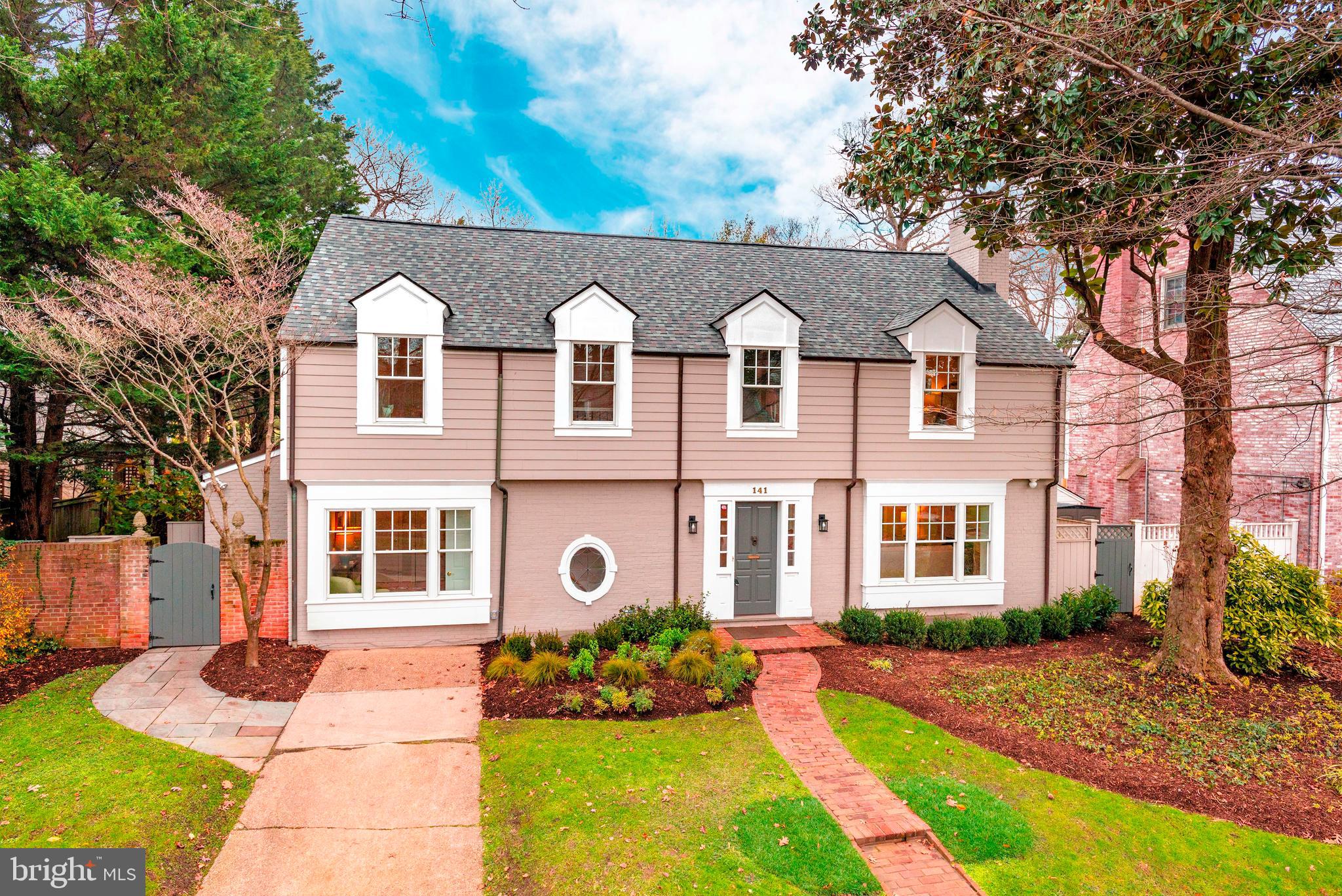 NEW PRICE! SUN 2/7 OPEN HOUSE CANCELED DUE TO SNOW! Coveted 5BR/4.5BA sited on expansive level lot w POOL and VIEWS of Chevy Chase Club's golf course 5th hole. Enjoy gracious entertaining indoors and out! Wonderfully upgraded at every turn for comfortable everyday life and boasts ideal floorplan and circular flow ...  The MAIN LEVEL features:  a welcoming ENTRY HALL with large coat closet; formal LIVING ROOM with gas fireplace and is generous in size for gracious entertaining; the DINING ROOM is a wonderful setting for festive evenings with friends and family alike; Lounge in the sun-splashed FAMILY ROOM which opens nicely to the BREAKFAST AREA -- both with skylights, coffered ceiling, beautiful limestone floor and French doors to the terrace, pool & rear garden; The gourmet KITCHEN offers expansive garden/pool views, sizable pantry, custom Italian cabinets, granite counters, beautiful limestone floors, and is fully equipped with s/s 6-burner gas Thermador range with two ovens and a commercial grade hood, Miele dishwasher, additional Thermador wall oven and microwave, SubZero side-by-side refrigerator with beverage center, new Zephyr wine chiller; be pleasantly surprised by the MUDROOM AREA with full size extra fridge and additional storage; conveniently located LAUNDRY ROOM with full sized washer and dryer and ample laundry sink makes laundry a cinch; Discreetly located POWDER ROOM off entry hall is nicely appointed with limestone floors and wall mounted sink; FOURTH BR/OFFICE is tucked away from the common areas and serves as a quiet respite or workspace and has a generous closet and separate entrance to side yard; Dual entry FULL BATHROOM is adjacent to the main level bedroom and the mudroom door for easy access from the Pool; the EXTERIOR provides a private setting to relax or entertain -- the slate Terrace, Pool, and Cabana are the perfect ingredients for enjoyment as you soak in the stunning golf course views.   The UPPER LEVEL highlights include:  the PRIMARY BEDROOM SUITE offering the ultimate in luxury with a private SITTING ROOM overlooking the garden and pool also with views of the golf course, en suite Bathroom, a large walk-in closet, and three additional closets including a cedar closet; the SECOND BEDROOM has sweeping big sky views and a large closet; the THIRD BEDROOM has wonderful southern exposure and a large closet; the SECOND FULL BATHROOM is nicely appointed and located off the Hallway.  Easy access via fixed stairway to large attic for ideal storage is off the second floor hallway.  The LOWER LEVEL has Porcelanosa floors and provides versatile space including: a cheerful BONUS ROOM with gas fireplace -- makes a wonderful recreation room, home office or gym; the GUEST AREA/FIFTH BEDROOM has a sleek fourth FULL BATHROOM; Additional storage provided in the Utility area and walk-in Cedar Closet.  Some UPGRADES include newer roof (2yrs old) with 20 yr warranty; new pool cover; a Generator which powers the lighting, heat and refrigerator;  Plumbing and electrical were replaced during 2002-2003 renovation; dual-paned windows and French doors were replaced with Marvin, Anderson and Pella.  An truly idyllic convergence of community & convenience! Nestled in the West Village of Historic Chevy Chase Village, this handsome home is located on a tree-lined street with sidewalks and a park nearby. Convenient to world class shopping and dining, the Metro as well as major airports, downtown Bethesda, Friendship Heights and everything the Nation's Capital has to offer. Enjoy easy living with the many Village services. Showings by appointment following CDC guidelines (please wear mask, no overlapping showings, and observe social distancing).