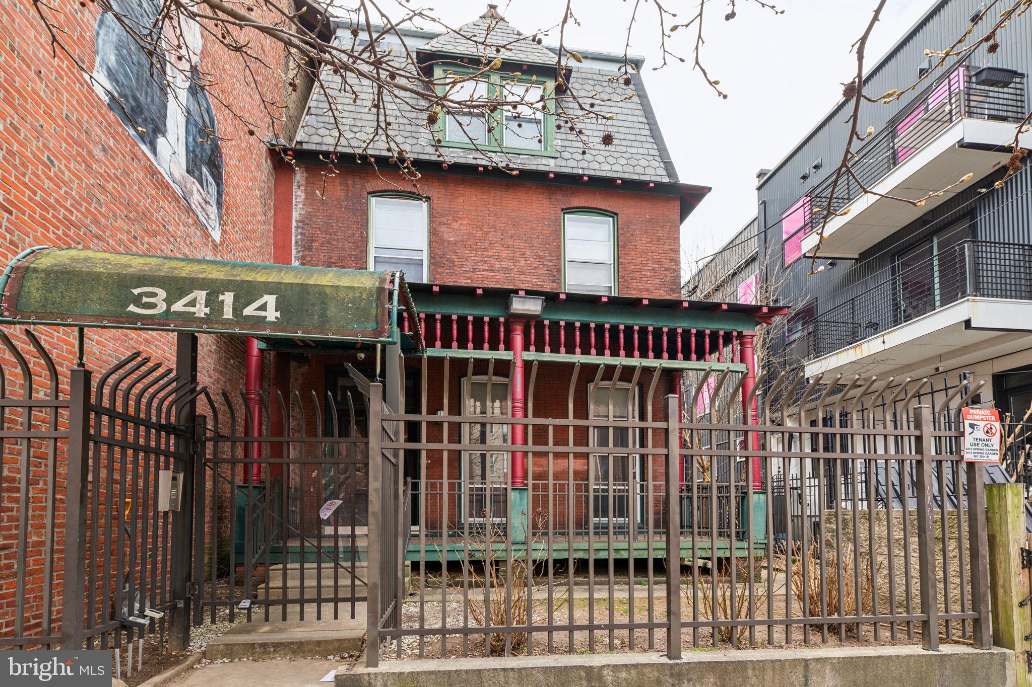 Extending to qualified investors the opportunity to acquire to acquire the fee simple interest in 3414 Spring Garden Street, a 3,810+ Square Foot 3-unit Low-Rise Apartment Building located in the Mantua neighborhood. Within walking distance to University City, the building offers investors an attractive entry point into a strong neighborhood known for low vacancy, strong demographics, and sustained rental demand.