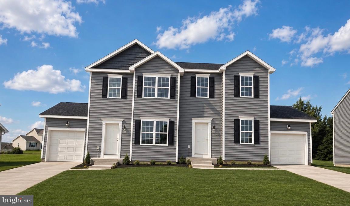 Construction just started. Fall move in 2026.
Up to $17,000.00 Builder Incentive when using preferred lender and title! 
Welcome to The Delray, a thoughtfully designed to-be-built 3-bedroom, 2.5-bath duplex home offered in the desirable King’s Court at Brownstone Manor community. This floor plan offers an open-concept layout with 9’ ceilings and Luxury Vinyl Plank flooring throughout the main level. The kitchen features granite countertops, a center island, 36” cabinetry, crown molding, pantry, and stainless steel appliances including an electric range, microwave, dishwasher, and garbage disposal. A 6’ sliding glass door in the dining area leads to an optional 6×12 composite deck—perfect for outdoor enjoyment.

Upstairs, the spacious owner’s suite includes a walk-in closet and private bath with a 5’ shower and built-in seat. Two additional bedrooms, a full hall bath with a tub/shower combo, and a convenient laundry closet complete the upper level. Brushed nickel lighting package is also included. 

The Delray also includes a large unfinished basement with a 2-piece plumbing rough-in, giving you the option to expand your living space now or later. Natural gas heat, public water and sewer, and energy-efficient construction round out this fantastic home. Excellent parking options with a single-car garage, its own private driveway, and additional on-street parking available throughout the community. Perfect for guests or multi-car households.

Enjoy a low-maintenance lifestyle with close proximity to schools, shopping, and major commuter routes. Contact the listing agent or visit our model home for full details and design options. Limited opportunities remain—don’t miss your chance to build your dream home!