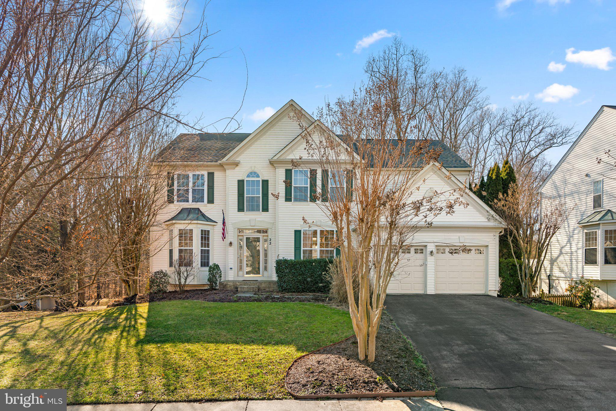 It doesn't get any better than this!  One of the best lots in the entire neighborhood perfectly positioned on a culdesac with zero drive thru traffic, backing to woods with privacy and nature abound.  Built by Pulte Homes in 1997, this single family home features 4 bedrooms and 3 full baths on the upper level and a fully finished walkout lower level with a 5th bedroom, and a full bath.  Spring will be here before you know it, just in time to enjoy the top-of-the-line (2021) screened in deck with cedar roof and Trex decking.  If natural light is your thing, you will love this home's 2 story family room with soaring 20 ft ceilings, huge windows, and the 2 story foyer drenched in morning sun.  Several recent updates include the kitchen island with butcher block countertop, roof (2015), HVAC (2016), insulation (2022), kitchen appliances (2016),  custom built shed (2022) and paver patio.  Don't miss this one!