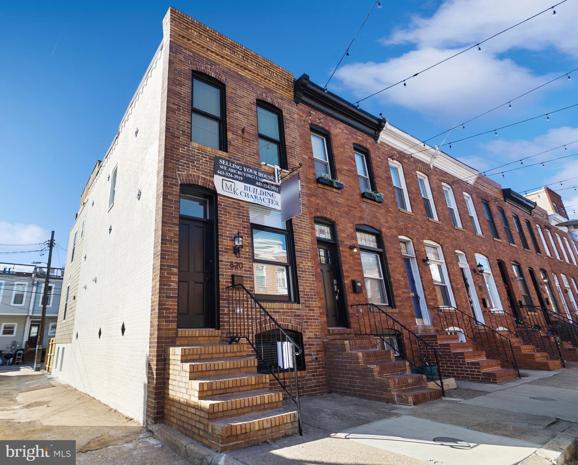 Brand New CHAP Renovation by Building Character with the Perfect Canton Location!  End-of-Group with Side Windows on All 3 Finished Levels.  PARKING.  The Main Level has a Large Living Room, Dining Room and Kitchen with Island and Pantry. The Upper Level offers 2 Bedrooms, 2 Full Baths, and Direct Access to the Roof-Top DECK with Skyline Views. The Lower Level Includes 2 Additional Rooms, Third Full Bath, Laundry and Storage. All Insulation is Energy Efficient Spray Foam. Whole House Audio System. Custom Tile, Trim and Paint. And Don’t Forget the Amazing Building Character 2-Year Builder Service Warranty.
