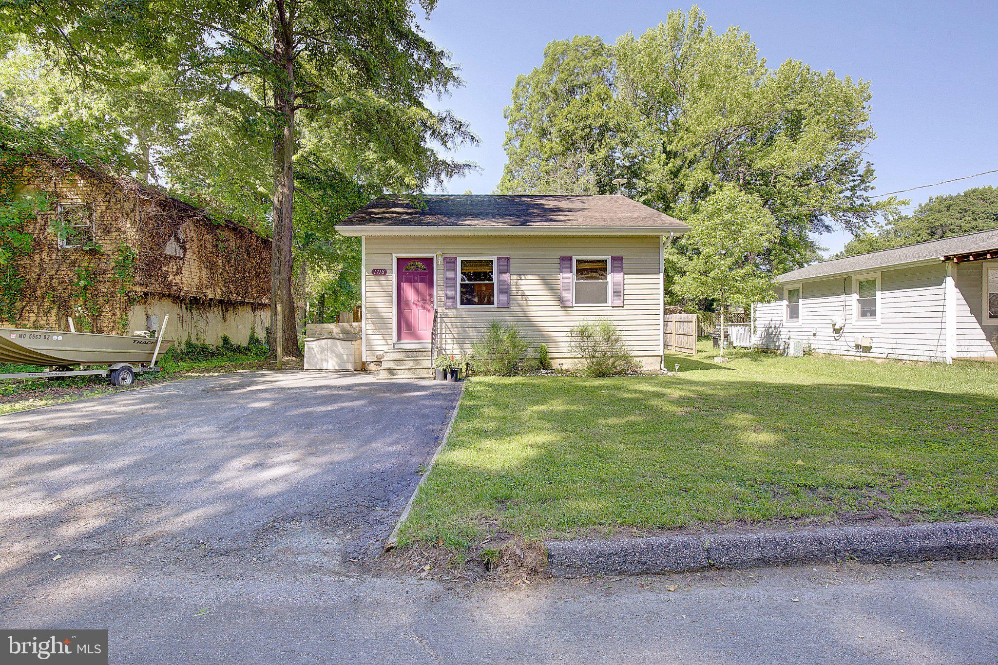 Welcome to 1718 Ridgely Road in Edgewater’s desirable Londontown community, where major renovations, thoughtful improvements, and water-oriented living come together beautifully. This home has 2 bedrooms, 1 full bath with a small den and was extensively rehabbed in 2014/2015 with significant structural, mechanical, and cosmetic updates throughout. During the renovation, the baseboard heaters were replaced, the home was squared off with a 10' x 7' rear addition, the front floor joists and subfloor were replaced, and the old roof was removed. The front and rear walls were raised to 8 feet, the rear wall was completely rebuilt, and new trusses and a new roof with overhangs were installed. The windows were replaced, the kitchen was remodeled with new cabinets and counters, and the bathroom was updated with a replaced tub, shower walls, toilet, sink, cabinetry, and tile flooring. Additional improvements included new flooring throughout, new sheetrock where needed, all new doors and moulding, upgraded electric, new gutters, downspouts, soffits, insulation added to code where needed, including 16.5 inches in the attic, and a replaced water heater.

The improvements have continued over the years, including crawl space reinsulation and a plastic vapor barrier in 2021, a replaced shed floor in 2023, a new side fence in 2024, and a new salt tank and water softener in 2026. This is the kind of home where so much of the behind-the-scenes work has already been done, giving the next owner peace of mind and a strong foundation to enjoy.

Located in Londontown, residents enjoy access to community/public beaches and the relaxed lifestyle that makes Edgewater so appealing. You are close to the South River, local marinas, waterfront dining, parks, shopping, commuter routes, and all the charm of the greater Annapolis area. Whether you love boating, kayaking, fishing, weekend walks near the water, or simply being close to everything while still enjoying a neighborhood feel, this location offers a wonderful blend of convenience and coastal Maryland living.