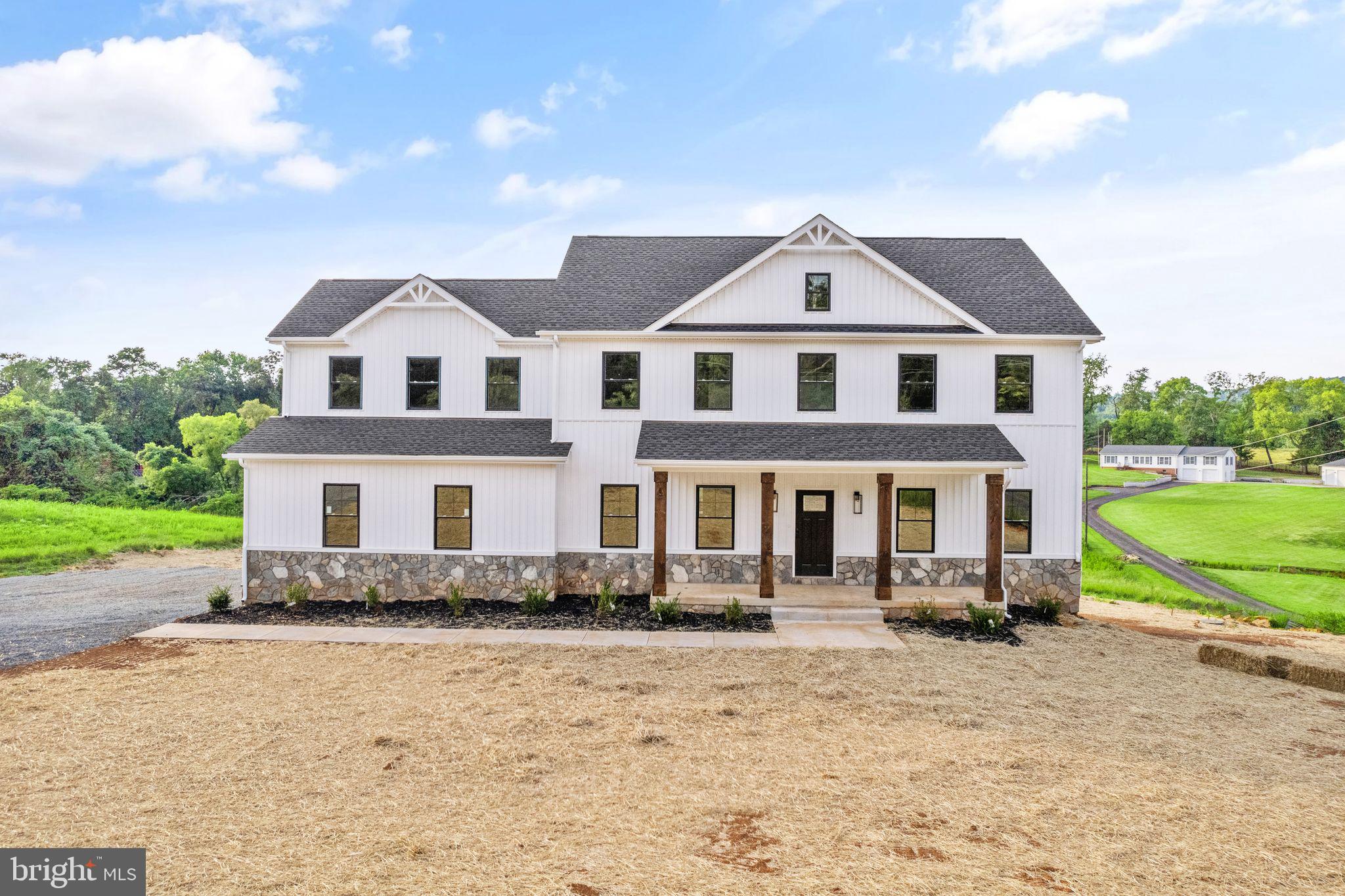 To be built beautiful home located at5377 Courtneys Corner Rd on a beautifully wooded lot!  Step inside and you'll find an inviting open concept floor plan with plenty of room for entertaining. The kitchen is a chef's dream, boasting double wall ovens, cooktop, dishwasher, refrigerator with ice maker and large kitchen island.  The great room is perfect for entertaining, featuring a cozy gas fireplace, a separate office adds functionality to the main floor.   Upstairs you'll find four bedrooms including an impressive primary suite where you can unwind in style - it offers a huge bathroom with double sinks, walk-in shower, and a large walk-in closet. There's also a full bath plus convenient laundry room to complete the upper level. There’s even more convenience at hand with a mudroom off of the garage that includes a large closet & half bath!  From the front porch with its stone base and columns to the full basement complete with a rough in bath, this home has all the features that will make your life comfortable and enjoyable. This is an elegant, quality-built home conveniently located near Warrenton. Fredericksburg and Stafford.  Don’t wait - make this amazing house your new home today!