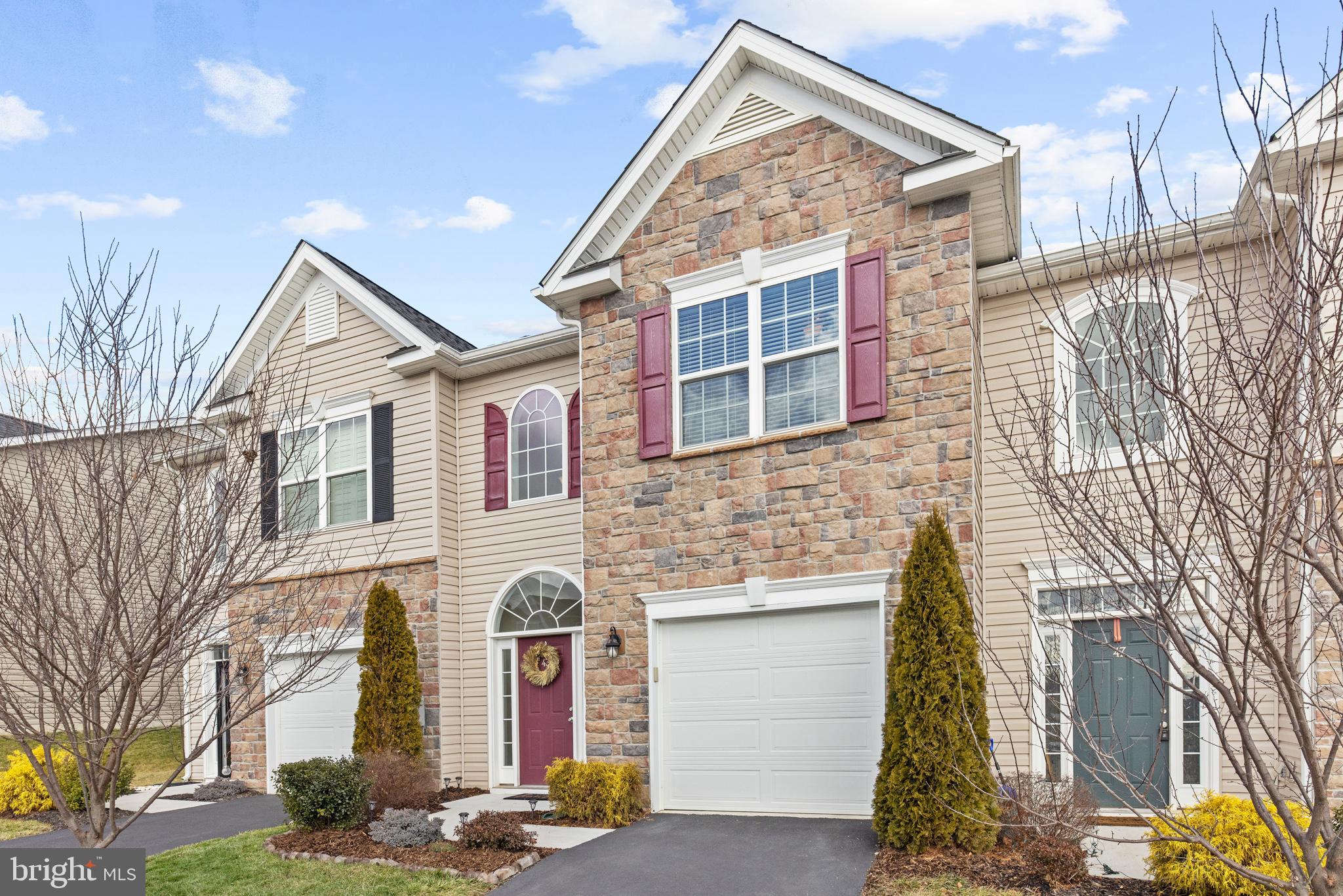 Want the best townhome in the most coveted neighborhood in Falling Waters? Here it is! One of the best streets in the neighborhood because it is a stones throw from the pool (with lifegaurd!), tot lot,  tennis courts, & beautiful nature trails. Not only do you have 9' ceilings & a two story foyer entry, but you have extra space with the screened in back porch! Enjoy the pleasing layout of open concept kitchen, dining, and family room with all the upgrades of LVP, Sherwin Williams paint job, granite counter tops, SS appliances, blinds, tear resistant screened in porch & french doors with interior blinds. The garage is even tidy! Upstairs you'll find brand new carpets & paint, laundry, 3 bedrooms, and 2 full baths. Primary suit includes trey ceiling, walk in closet, double vanity, & linen closet. Relax in the shade of the covered screened in porch & let the furry pets play in the fully fenced private back yard without looking into another's property. Attention to detail and pride of ownership is evident as soon as you walk in. Close to your commute, amenities, and most of all the low cost HOA perks.