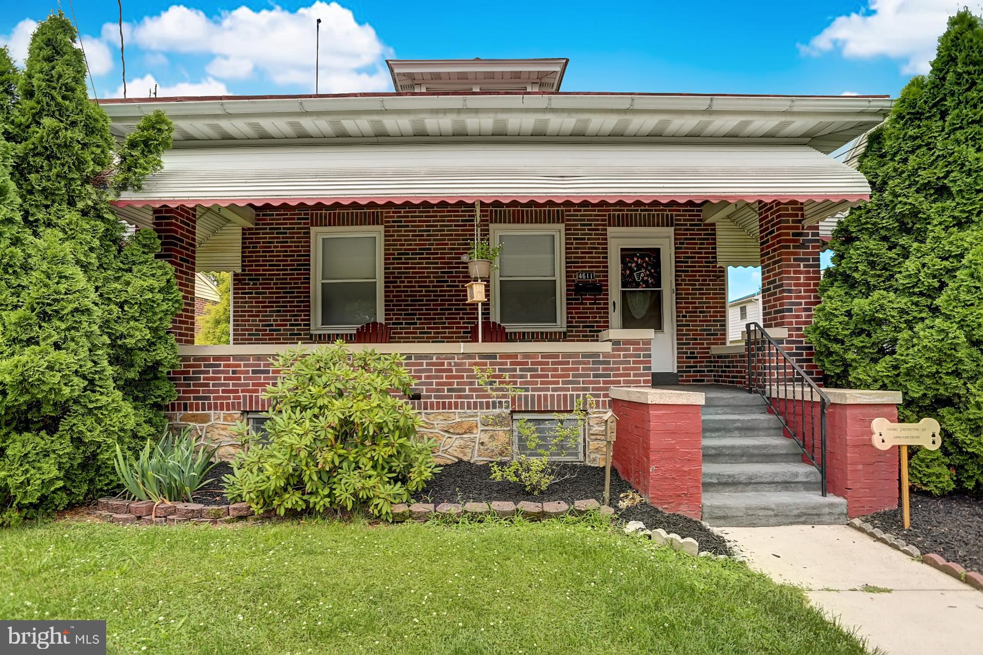 Well maintained brick single in convenient location. Large rear yard with detached garage and off street parking.  Efficient gas heat and hot water, and central air (main floor, new 2014).  New roof, 2016.  Relax on your front porch or covered rear deck.  Make your appointment today before it's gone!