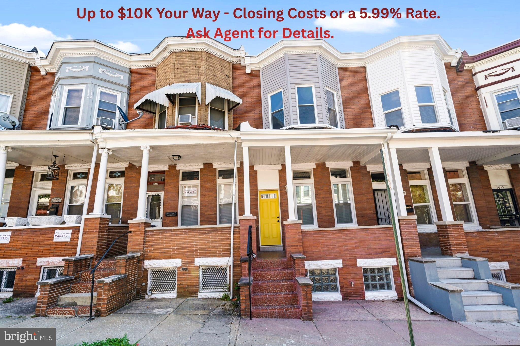 $10K SELLER CREDIT AVAILABLE — read to the end for full details. Welcome to 1619 Appleton St! This 4 bedroom, 3.5 bath townhome spares no expense and has been fully renovated from top to bottom. The moment you walk in you'll notice the attention to detail — from tray ceiling accents, premium updated flooring, and a bright open layout. The main level flows seamlessly into a stylish kitchen featuring soft-close cabinetry, sleek countertops, and stainless steel appliances. Right off the kitchen you can access your rear deck and private fenced-in backyard. Upstairs, the primary suite offers a light-filled retreat with a beautifully updated en-suite bathroom featuring modern finishes and a designer tile shower with a custom accent strip. Two additional bedrooms are well-sized and share an updated hallway bath, creating a comfortable upper level layout. The fully finished basement adds even more versatility with an additional bedroom and full bath, along with walkout access to the rear — making it ideal for guests, in-law space, or additional flex space. Seller is offering up to $10,000 in closing cost assistance. Buyers may apply these funds toward closing costs or work with our preferred lender to access a reduced interest rate as low as 5.99%!!! 1619 Appleton is ready to serve as your next home. Reach out to schedule your private tour today!