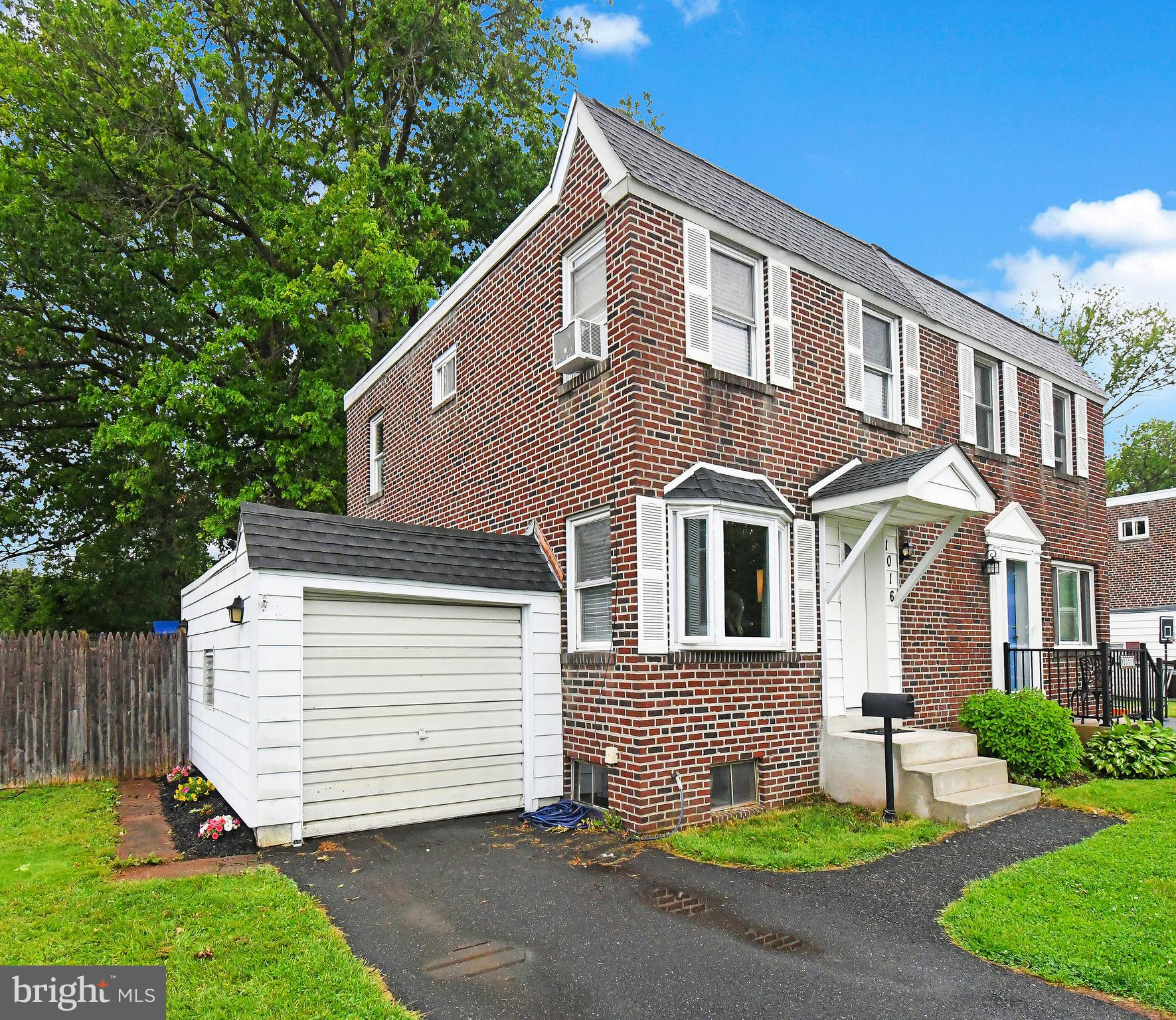 Welcome to 1016 Birch St! This 3-bedroom 1 bath Lansdale twin is everything you have been searching for.  It features; An updated eat-in kitchen with 42” cabinets, granite countertops, stainless steel appliances, and door leading to back deck overlooking the fenced in rear yard. Large living room with bow window and ship lap accent wall to round out the main floor. The 2nd floor boasts the main bedroom with ceiling fan. There are also two additional bedrooms and a full hall bath offering tub shower with tile surround and tile flooring. Additionally, this home offers a one-car garage as well as off street parking as well as an unfinished basement that includes the laundry area and ample storage. Don't miss this opportunity. Home is easy to show and ready to go!!