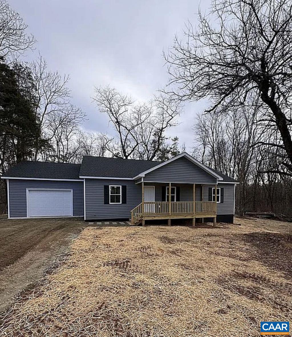 New house right off of RT 20 in Gordonsville/Barboursville Va It has 3 bedrooms, 2 full bathrooms on 3.79 acres with an attached garage,Granite Counter,White Cabinets