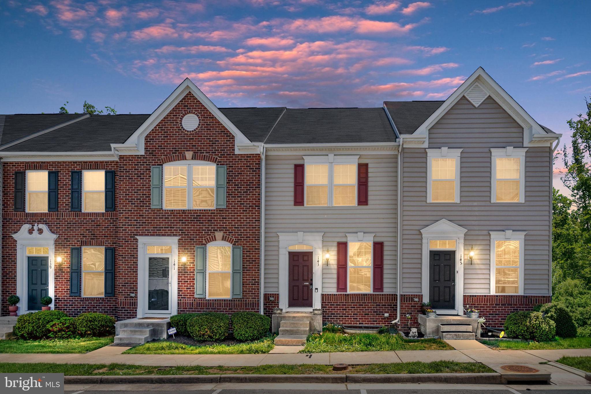 ***VA ASSUMABLE LOAN AVAILABLE with 3.75% interest***Welcome Home to 143 Streamview Dr.  This 3 bedroom, 2.5 bath townhome in sought after South Stafford County is move in ready. 3 levels of living and easy to access to Downtown Fredericksburg, I-95 and grocery and shopping.  As you enter the home you  are welcomed by the main family room and kitchen -  nice open concept with stainless steel appliances, island, eat in kitchen with a great deck off the kitchen.  Enjoy morning coffee in peace as it faces the wood line of the neighborhood with no backyard neighbors.  Upstairs you will find 2 nice size bedrooms, 2 full baths, your laundry area (washer and dryer convey).  The basement includes a 1/2 bath, 3rd bedroom and large recreation room with sliding glass walkout access. HVAC, hot water heater and roof - 10 years old.