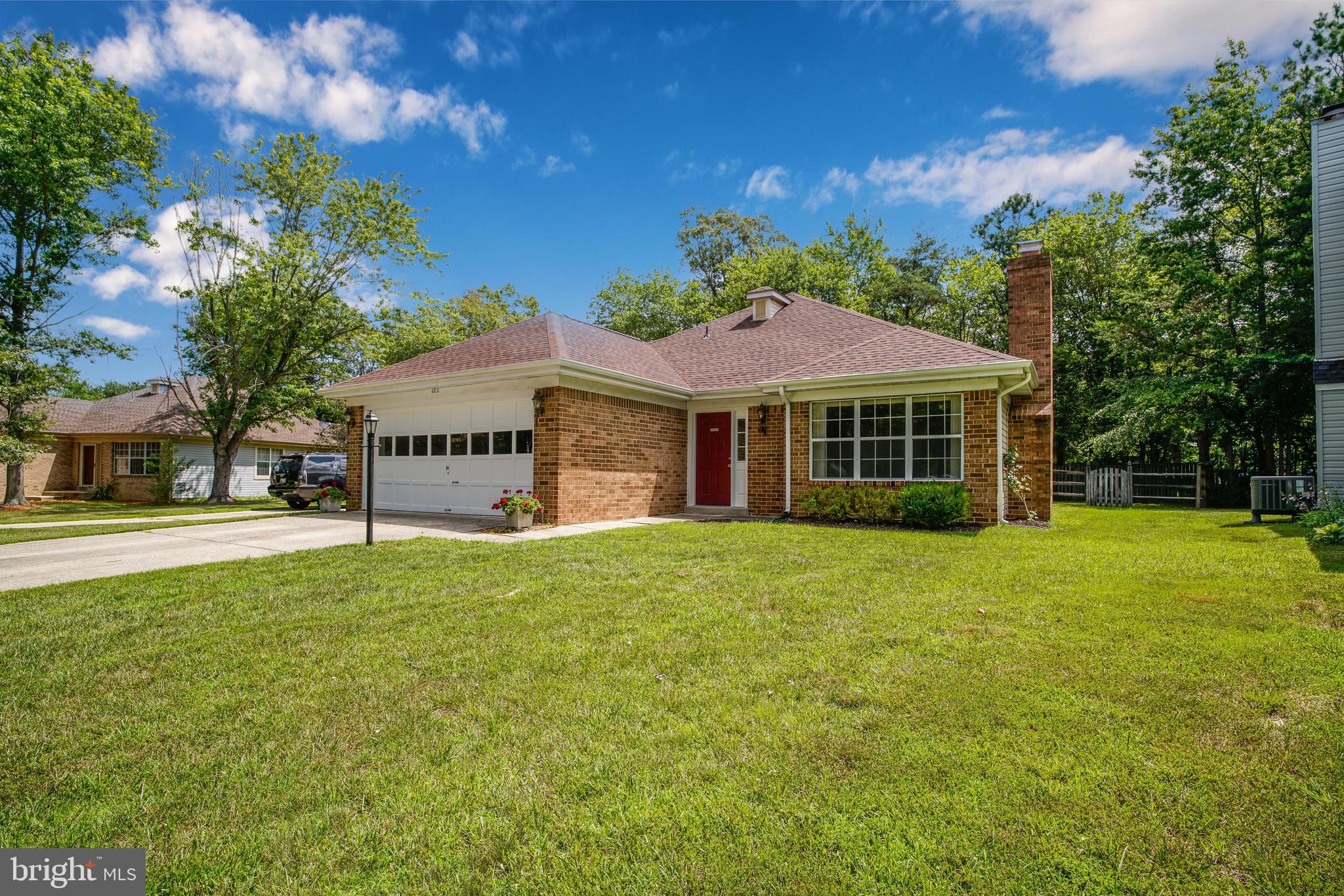 One-level living in Hampshire!  3 bedrooms, 2 bathrooms.  Open floor plan offering a kitchen, family room , living and dining room.  Primary bedroom with ensuite bath and walk-in closet.  Neutral paint and carpeting throughout. Newer roof with 30 yr architectural shingles.  Newer hvac system.  Fully fenced rear yard with shed.  Walk to pool, park and sports courts in Hampshire.  Convenient location to dining, shopping and commuter routes. Make it your new home today!