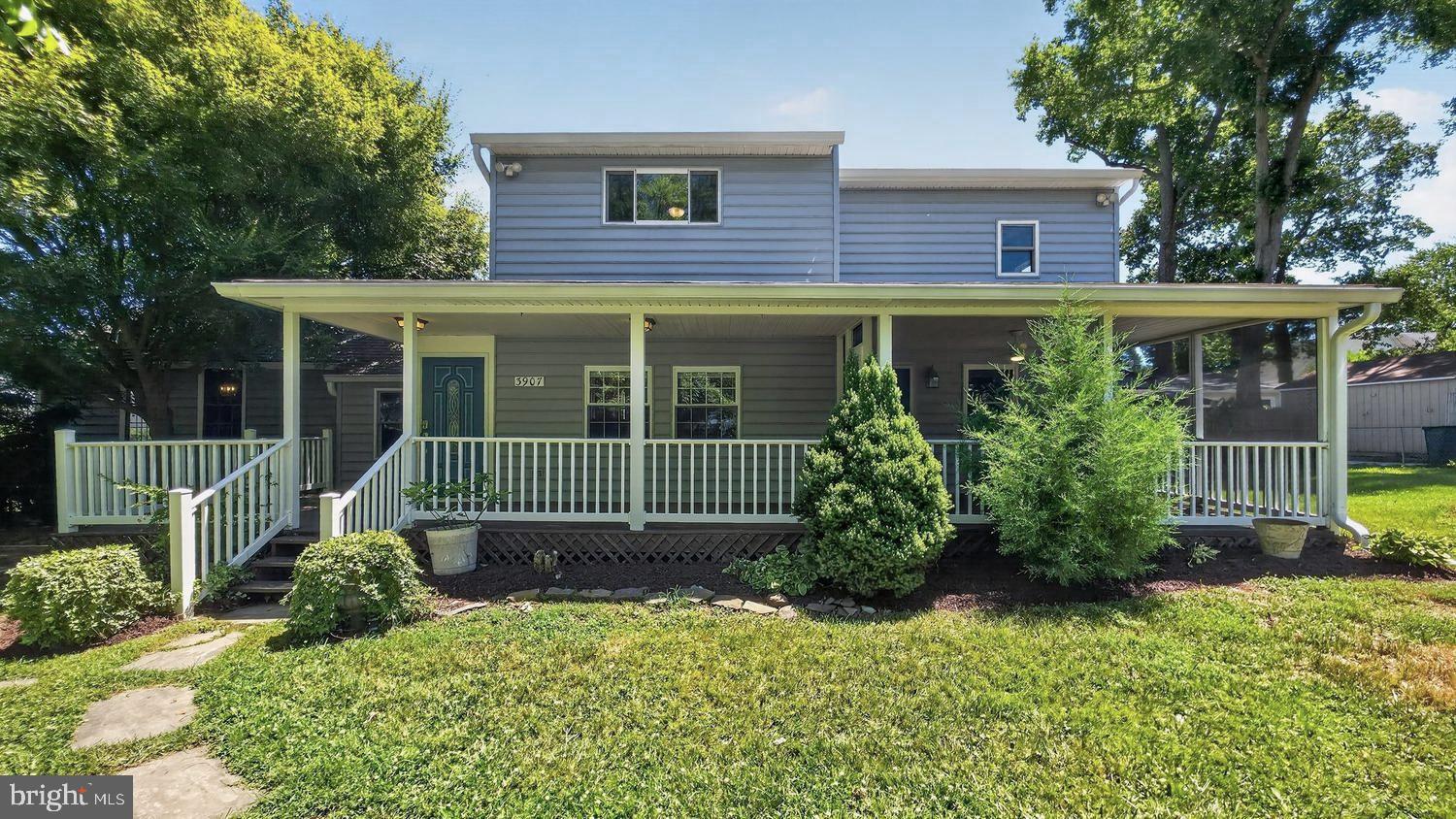 Rare Corner Lot Opportunity! Nestled on a beautiful and unique corner setting spanning approximately 0.29 acres across two lots—with possible subdivision potential—this versatile property offers exceptional opportunity for homeowners, investors, or those seeking a live/work lifestyle. Surrounded by mature landscaping and enhanced curb appeal, the home welcomes you with a charming covered front porch offering ample rocking chair space, along with a screened-in area ideal for relaxing or entertaining outdoors. Boasting nearly 2,300 sq ft of living space, the home features 3 bedrooms and 2 full baths on the main level, plus an upper-level primary bedroom, flex space, and full bath, creating the perfect private retreat. The flexible floor plan also presents excellent potential for a home office, in-law suite, or home-based business with convenient private access from the front porch. Major improvements include an energy-efficient geothermal heating and cooling system (2016), as well as a new roof and siding (2023) for added value and peace of mind. The expansive yard offers plenty of room to add a garage, accessory dwelling unit (ADU), or customize to fit your vision. Ideally located just a short stroll to the sandy shores of North Beach, scenic boardwalk, local shops, restaurants, and entertainment. Priced accordingly and sold strictly as-is, the home does require some cosmetic updates, presenting an excellent opportunity to personalize the space, add value, and build equity in a highly desirable location. North Beach is known for its walkability, with sidewalks throughout the area, making it easy to access local amenities on foot. The neighborhood is pet-friendly and offers a welcoming atmosphere with friendly neighbors. Dining and shopping options are plentiful, where residents can find local restaurants, cafés, and boutique shops. The town also hosts seasonal farmers markets and community events, such as art shows and festivals, fostering a strong sense of community. For outdoor enthusiasts, the town features several parks, including Wetlands Overlook Park and Sunrise Garden, which provide peaceful spaces for relaxation and wildlife observation with its blend of coastal beauty, recreational opportunities, and vibrant local culture, North Beach provides an ideal setting for both relaxation and active living. For commuters, the MTA Commuter Bus Route 820 provides weekday service from North Beach Municipal Lot (5th Street & Chesapeake Avenue) to Washington, D.C., making travel to the city convenient.