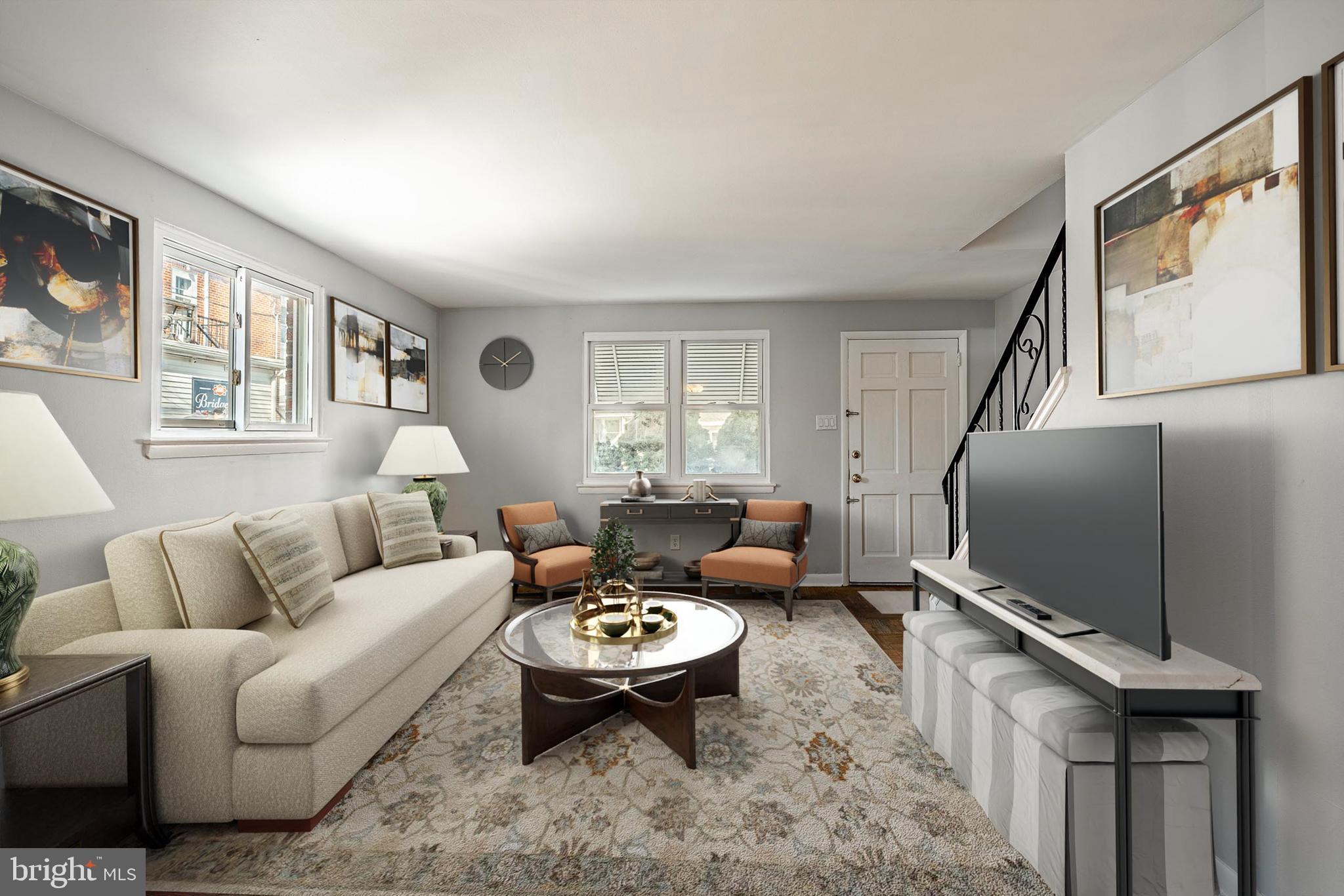 Imagine stepping into a bright and welcoming end-row townhouse nestled in the heart of Phoenixville, a place where convenience and community intertwine. This two-story home, with its fresh updates and inviting atmosphere, presents an ideal opportunity for first-time buyers and savvy investors alike.

Upon entering, you're greeted by a warm and bright living room that seamlessly flows into the dining area and kitchen. The refinished flooring on the first level complements the freshly painted walls, creating a clean and modern canvas. The dining room offers ample storage with two built-in closets, perfect for keeping your belongings organized. The kitchen, a focal point of the home, boasts an upgraded microwave and two large windows that flood the space with natural light, offering pleasant views of the backyard.
Ascending the newly painted stairs, you'll find three comfortable bedrooms and a full bathroom, providing ample space for relaxation and rest. The property's end-row location ensures added privacy and an abundance of sunlight throughout the day, a feature enhanced by its slight incline on the hill.
The basement, with its convenient walk-out access and closet, presents a versatile space that can be transformed into a rental unit, a home office, or additional storage, offering potential for extra income or expanded living space.

Step outside to discover a concrete patio in the front yard, a perfect spot for enjoying summer evenings and connecting with neighbors. The rear of the property offers double parking space, a valuable asset in this bustling town.

Location is paramount, and this townhouse delivers. Situated within walking distance of the iconic Phoenixville Foundry and the vibrant Farmers Market under the bridge, you'll have access to fresh produce and community events right at your doorstep. A short stroll leads you to Bridge Street, the heart of Phoenixville, where an array of restaurants, breweries, and shops await. For outdoor enthusiasts, nearby trails and parks offer opportunities for recreation and relaxation.  
Adding to the desirability of the location, the property is surrounded by a surge of new construction just a block over, indicating the area's growth and development. 

This property is not just a home; it's a gateway to the vibrant Phoenixville lifestyle, offering a blend of comfort, convenience, and community. Whether you're seeking a primary residence or a lucrative investment, this townhouse presents a compelling opportunity to experience the best of Phoenixville living. 
Note: Agent has ownership interest in the property and Photos are virtually staged.