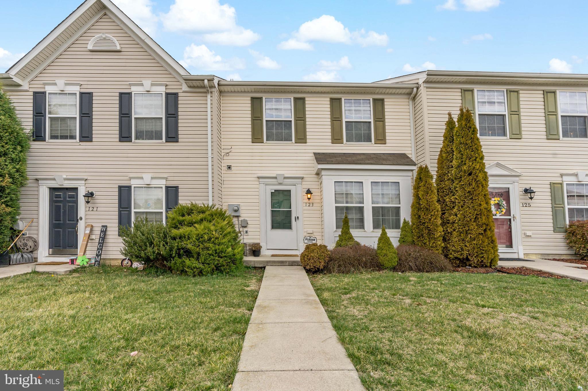Awesome town home located in a quiet neighborhood and just a short distance from Route 9. This  home has Entire unit has been painted. 3 bedrooms, 2.5 bathrooms, and a fully fenced backyard with stone tiles for a cozy patio area.   Tile flooring in the kitchen . Great option for teleworkers.  Features  Glofiber's fiber optics which is extremely fast dedicated internet,.  One pet considered on a case by case basis.  NO CATS  Carpets being professionally cleaned 6/19.