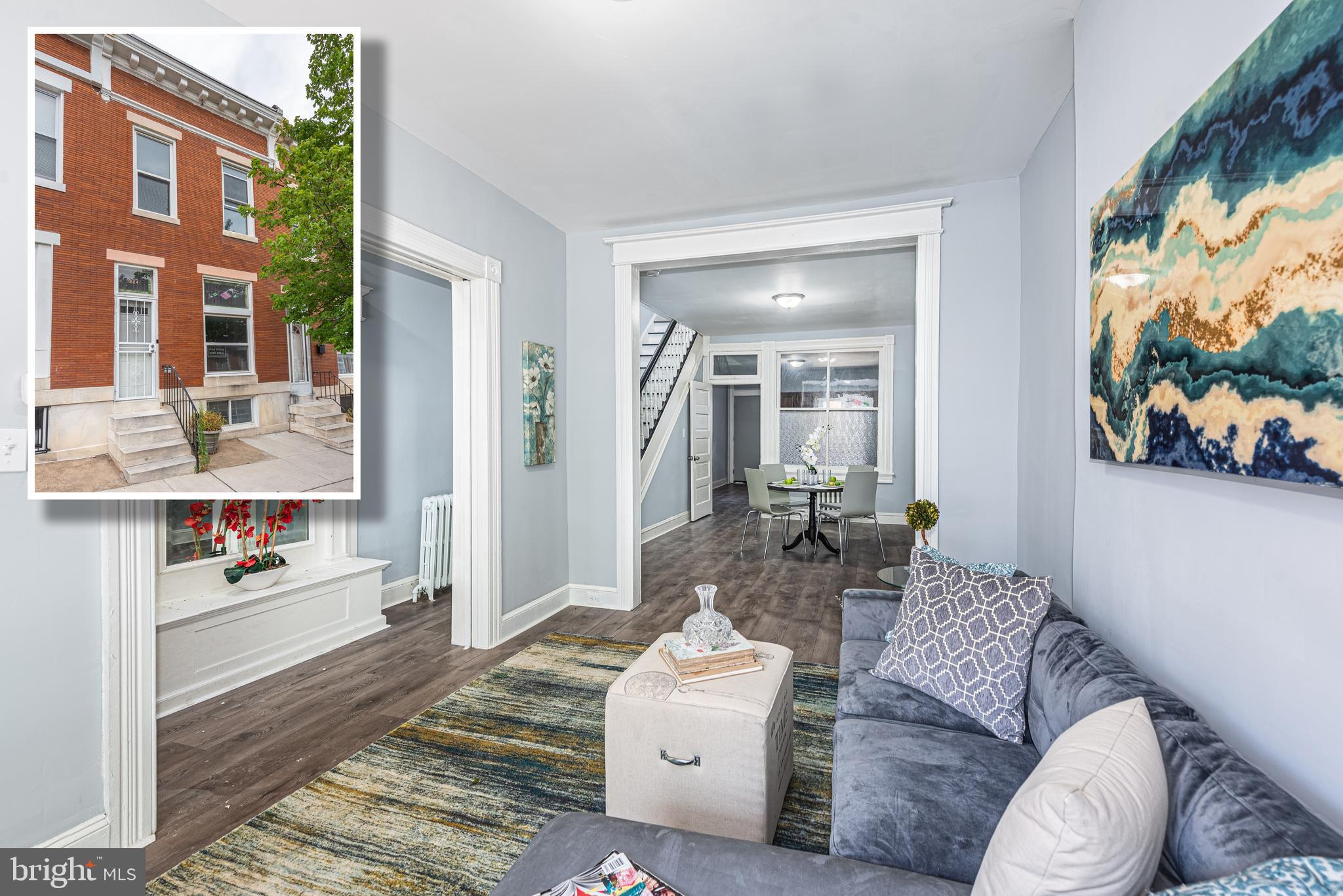 Renovated Townhouse Near City Center - Ideal for Families or Investors

Welcome to this beautifully renovated townhouse with 2 bedrooms and a bonus room nestled in a prime location close to Baltimore's vibrant city center. Perfectly blending historic charm with modern convenience, this property offers an ideal living space for families seeking proximity to urban amenities or investors looking for a lucrative rental opportunity.

Key Features:

Location: Situated just minutes from downtown Baltimore, this townhouse enjoys easy access to restaurants, shops, entertainment venues, and major transportation routes.

Renovated Interior: Step into a tastefully updated interior featuring new flooring, freshly painted walls, and modern fixtures throughout. The kitchen boasts stainless steel appliances, and ample cabinet space, making it a chef's delight.

Spacious Layout: With 3 bedrooms and 1 bathrooms , this home offers plenty of room for comfortable family living. The open floor plan enhances the sense of space and allows for flexible furniture arrangements.

Outdoor Space: Enjoy the outdoors in the privacy of your own backyard,  perfect for morning coffee or evening gatherings.

Investment Potential: This property presents an excellent investment opportunity with its desirable location and updated amenities, appealing to tenants seeking modern comforts close to downtown Baltimore.

Community Amenities: Residents can benefit from nearby parks, schools, and community centers, adding to the appeal of this family-friendly neighborhood.

Additional Details:

Price: Competitive pricing for the area, reflecting the value of recent renovations and prime location.

Whether you're looking to settle down in a conveniently located family home or capitalize on a lucrative rental property, this renovated townhouse at the heart of Baltimore offers both comfort and investment potential. Schedule a viewing today and envision your future in this inviting urban retreat!
