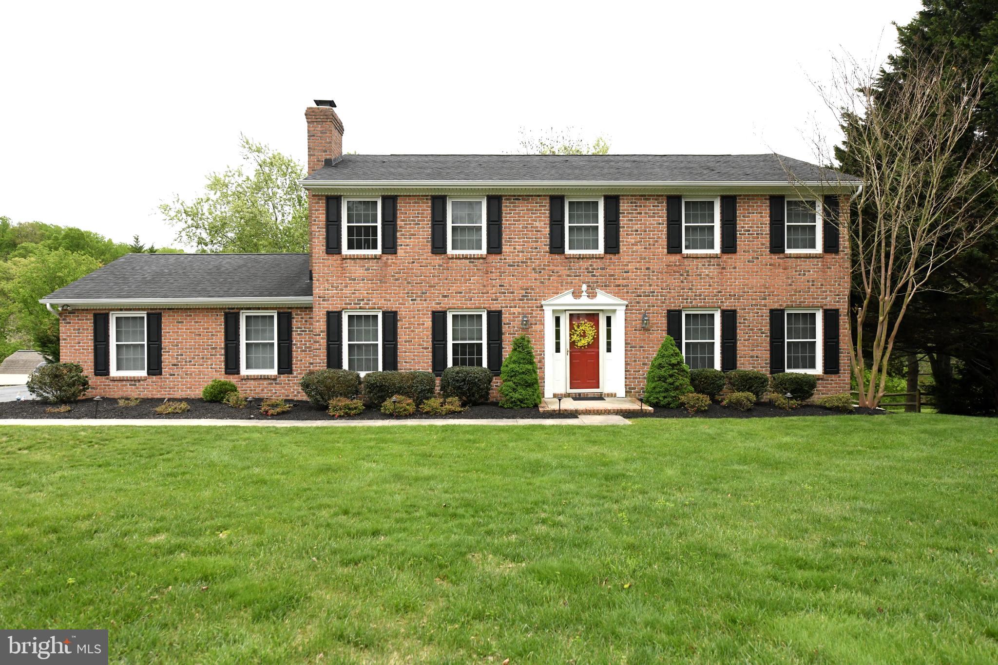 Welcome to 305 Rolling Knoll Drive, a classic brick, four bedroom 2.5 bath home, nestled on 1.10 acre in Bel Air's sought after community of Glenwood Country Club Park.   Both Kitchen and dining room flow naturally to the deck, making indoor-outdoor living effortless.  A nature lovers dream! You will love enjoying your coffee/tea or perhaps your evening beverage out on your expansive deck while entertaining guests or just relaxing with a good book.   For those who love to entertain, the home offers a gracious dining room for more formal occasions, and a spacious family room, complete with a cozy fireplace with large brick hearth perfect for casual gatherings. Head upstairs to the second level, where you will find four bedrooms, including a spacious primary suite with a large bathroom and generous sized closets. 
The fully finished lower level is a spectacular crowd-pleaser, featuring a walk-out to the back yard, abundant natural light, Dry Sauna, 4 persons with LED lights, Inlaid stone wet bar, pool table, foosball, weight room, storage room. Ideal for gatherings, recreation, or additional space for relaxing.
Outside, the serene backyard is an oasis, with an expansive deck that overlooks beautiful views. The property offers 1.10 acres, has a stream, a fire pit, and is an ideal space for relaxation and outdoor enjoyment. 
Also included is a very large permitted custom built shed, 10' X18' with 12 foot ceilings, loft, windows. and a workbench.
This is a home designed for comfort, connection, and carefree outdoor summer living. 

Located in a fantastic neighborhood just minutes from Bel Air and I-95, you’ll enjoy an easy commute to Baltimore or APG. Don’t miss the opportunity to call this exceptional home yours!