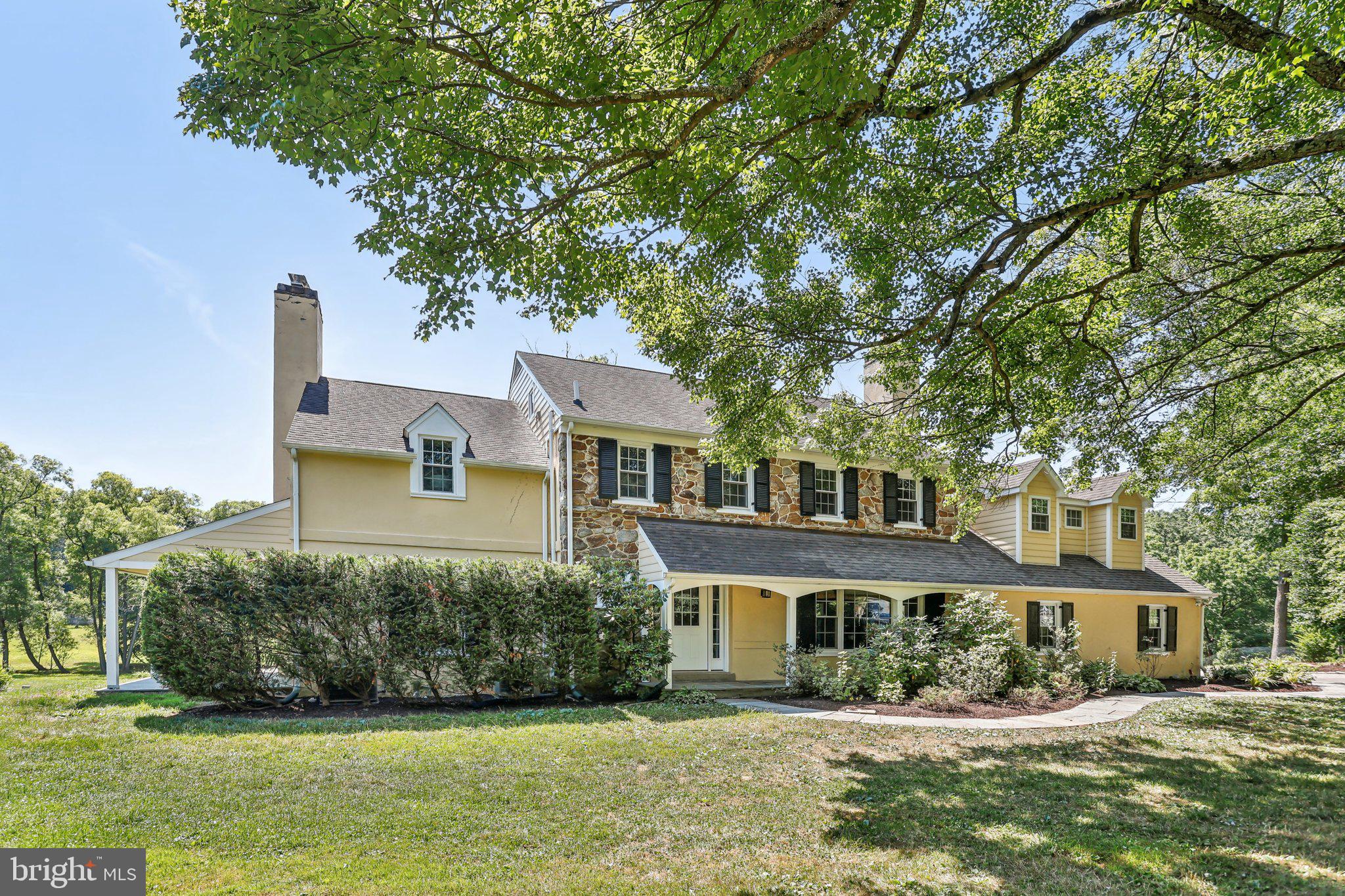 Beautifully updated home sitting on 4+ breathtaking acres in the heart of Radnor Hunt and top rated Tredyffrin-Easttown School District. This 5 bedroom, 3.5 bathroom property sits back on a long driveway ensuring  privacy and offers hardwood floors throughout the first and second floors; an updated kitchen with commercial grade appliances, island seating, attached breakfast room, and french doors to the rear patio; a formal dining room with gas fireplace; a large, bright family room with gas fireplace, beautiful millwork, and side door that exits to a covered patio; large mudroom with built-in cubbies, and a powder room complete the first level. The second floor offers a large primary suite with walk-in closet with built-in cabinetry, vaulted ceiling, private bathroom with dual vanities and stall shower, and balcony that looks over the magnificent grounds. There are 4 other spacious bedrooms on this level- 2 that share a bathroom with dual vanities and stall shower and 2 others that share a hall bathroom with tub/shower combo- and a convenient laundry area . The lower level is completely finished and offers tons of additional living space. The yard is not to be missed offering a 2 stall barn with tack room, a picturesque springhouse, and a magnificent bridge that connects the main house to the rest of the sprawling grounds. Close to all major roadways and Paoli and Malvern train stations for an easy commute to Philadelphia and NYC, minutes to some of the best private academies in the country such as Epis. Academy, Malvern Preparatory, Academy of Notre Dame and the Agnes Irwin School and close to downtown Wayne and all of Lancaster Avenue offering an array of amazing dining and shopping options. Call today for more information, this property is not to be missed!