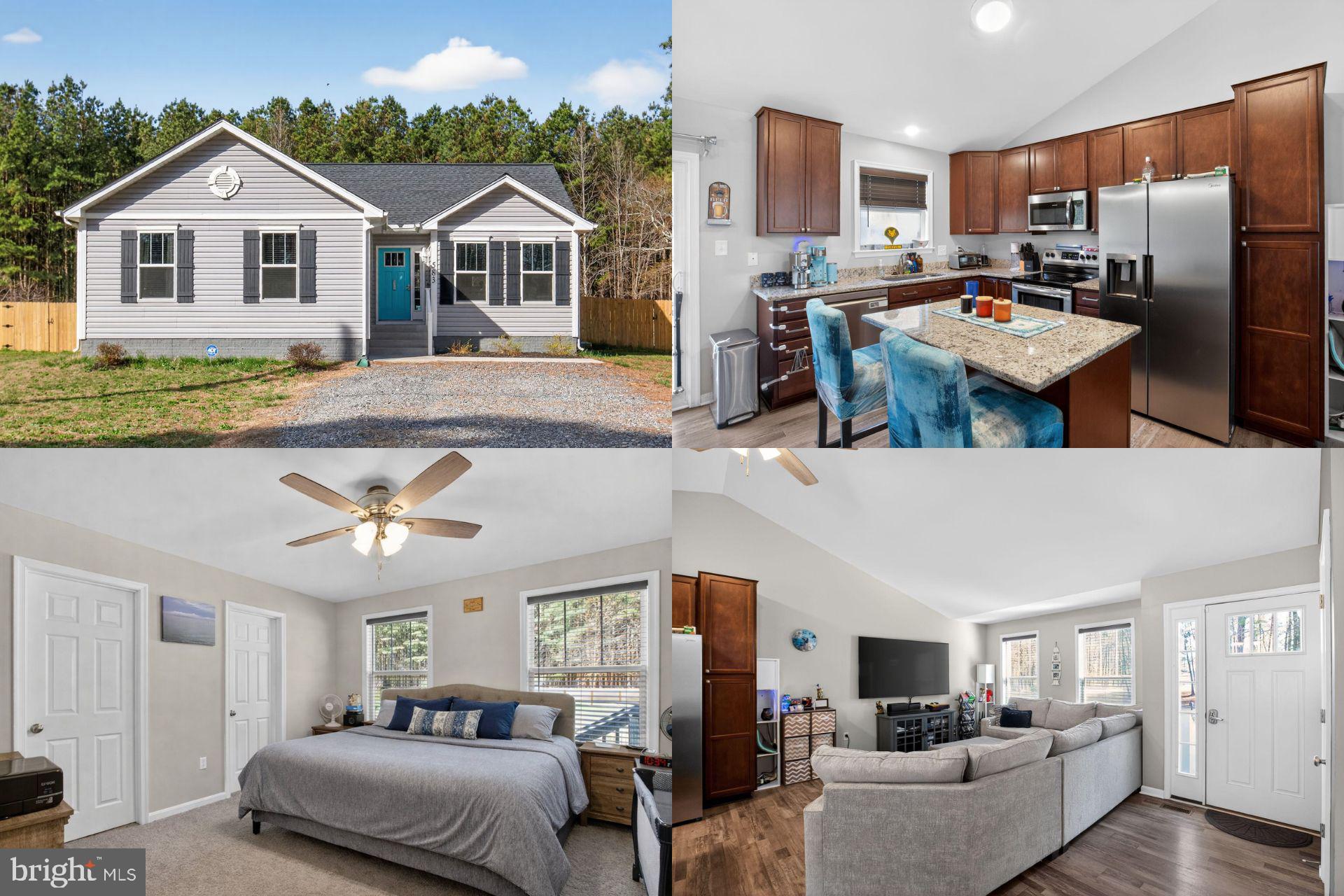 **Back on Market Through No Fault of the Seller**
Embrace water-access living in the amenity-rich community of Glebe Harbor - Cabin Point. This beautiful, bright home features high ceilings and an open floor plan, welcoming you into a large gathering room with durable Luxury Vinyl Plank flooring. The kitchen is equipped with granite countertops, stainless steel appliances, and an island with a breakfast bar, perfect for casual dining. The spacious owner’s suite includes an ensuite bathroom, offering a private retreat. Outside, enjoy a large, cleared, fenced backyard with a storage shed that backs up to trees, providing a serene outdoor space. Community amenities enhance this lifestyle with access to four beaches, two boat ramps, a swimming pool with a baby pool, scenic trails, tennis courts, and spaces for boat, trailer, and RV parking. The clubhouse is a hub of activity, featuring a library, lounge with weekly happy hour, game room, and the Rotunda Room for large gatherings, making this community ideal for active and social residents. This home offers an exceptional opportunity for those seeking a vibrant water-access lifestyle in a community filled with amenities and social opportunities. Photos may be virtually staged