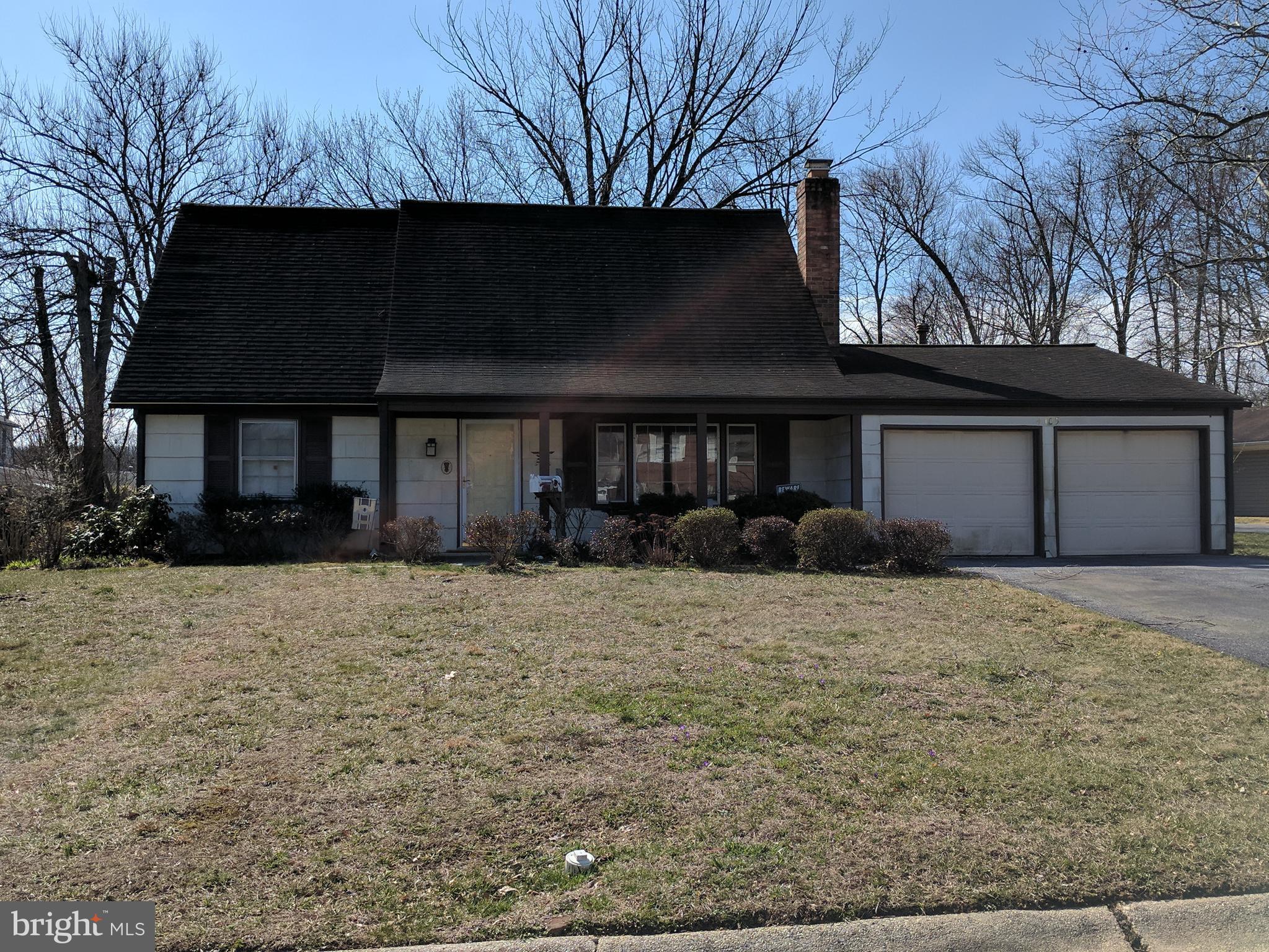 ***Multiple offered received. Seller requests highest and best offer by 6 p.m. today, 3/23/18***  Cape Cod with 4 bedrooms and 2 full baths.  Nice brick fireplace. 2 car garage. Nice level backyard. Sold As Is. Needs work and TLC. Great opportunity to put your personal touch.  HVAC and Hot Water Heater 4 years old. Cash, conventional or 203K financing. No VA.