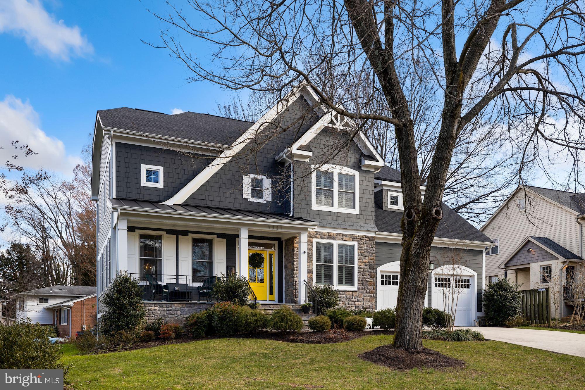 OFFERS DUE BY 11:59PM EST MONDAY, JANUARY 11, 2021  1711 Linwood Place is an incredible Craftsman-style home that is perfectly situated on a lovely 0.29 acre corner lot in the neighborhood of Lewinsville Heights. Custom built by Focal Point Homes in 2016, this stunning showpiece features 6 Bedrooms and 5.5 Baths throughout 5,445SFand 3 finished floors. The floor plan is excellent for modern living with its beautiful arrangement of formal entertaining spaces blended with abundant, open living spaces. Each room has been thoughtfully designed with timeless finishes, custom millwork, and gleaming hardwoods on the Main and Upper Levels.  The prominent corner lot has been custom designed by Wheat's to include 3 shrub and flower beds and over 300 tulip, daffodil, and other Spring bulbs. 1711 Linwood Place is within walking distance to Kent Gardens Elementary School and only a few minutes to Downtown McLean.   The traditional Foyer is anchored by the formal Living Room that flows beautifully into the Dining Room. A private Study is sequestered behind French doors. Beyond the Foyer is the open Gourmet Kitchen, Breakfast Area, and Family Room. The well-appointed Kitchen is complete with Thermador and Bosch appliances, custom cabinetry, upgraded countertops, and a large center island with a task sink.   There is access to the relaxing rear Deck from the Kitchen and the adjoining Breakfast Area is highlighted by a handsome bay window. The Family Room boasts serene views of the backyard, a breathtaking coffered ceiling, and a Gas Fireplace flanked by built-ins. There is also a Powder Room and a Mud Room with access to the 2-Car Garage on this level.  There are 5 Bedrooms and 4 Full Baths on the Upper Level including a gorgeous Primary Suite that is accompanied by a tranquil En-Suite Bath and generous closet space. The Primary Bath centers around an elegant free-standing tub and showcases separate vanities, a shower, and a private water closet. Bedrooms #2 and #3 have private Baths and walk-in closets. Bedrooms #4 and #5 share a "Jack and Jill" style Bath. There is a spacious Laundry Room on this level.  The finished Lower Level spans 1,775 Square Feet and is a wonderful extension of living space with a considerable Recreation Room that includes a Wet Bar and walkout stairs to the yard. A special feature of the Lower Level is the large and separate Guest Suite that encompasses a Bedroom, a Seating Area, a Walk-in Closet, and access to the dual entry Full Bath. For convenience, there is a second laundry area on this Lower Level. This residence includes an attached 2-Car Garage and an expansive Driveway for additional off-street Parking.