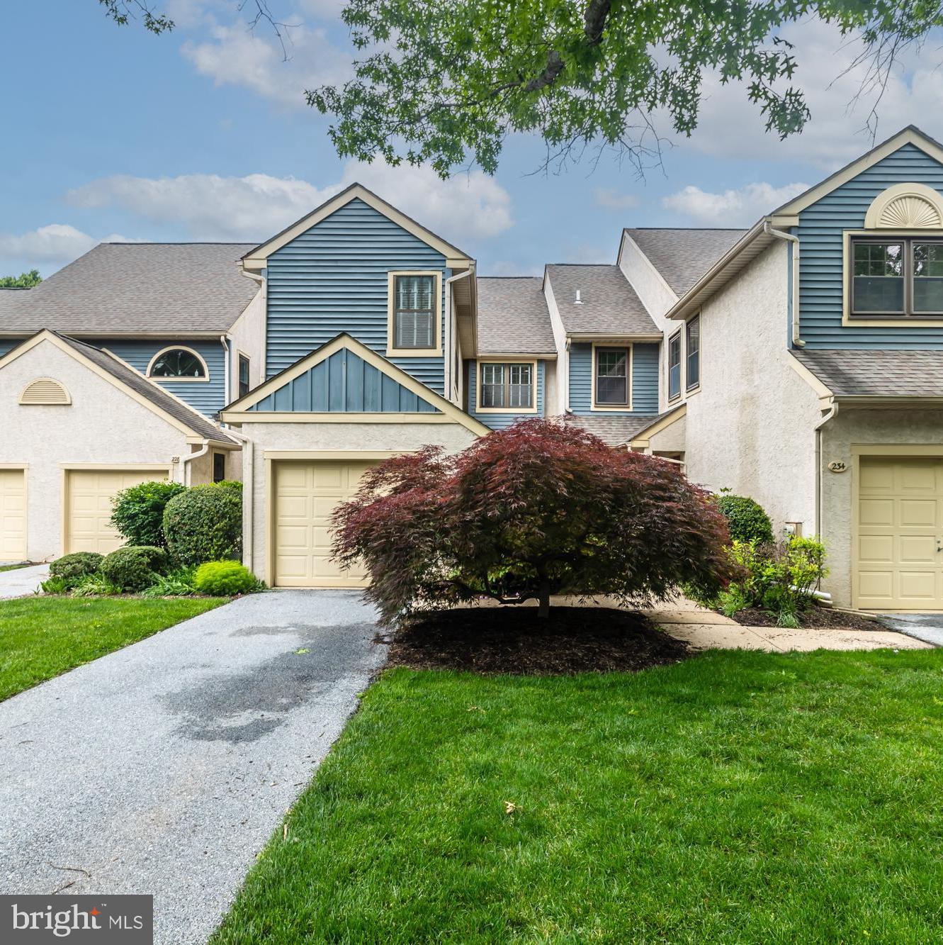 Don't miss this beautifully upgraded charmer in the desirable Terraces of Windon! This spacious 3-bedroom, 2.5-bath townhome in a serene location checks all the boxes and offers an exceptional opportunity to own in this low-maintenance neighborhood, within walking distance to downtown West Chester.

This updated home features Brazilian cherry hardwoods throughout the first and second levels. The renovated kitchen is open and bright, with stainless steel appliances, a breakfast bar, granite counters, beverage refrigerator and newer cabinetry. The open living and dining area boasts a wood-burning fireplace and a slider to the deck. Down the hall, you'll find a modern powder room and access to the garage.

Upstairs, the spacious primary bedroom impresses with a renovated en suite bath featuring an oversized walk-in shower and double sinks, plus two custom closets. Down the hall is a convenient upper-level washer/dryer area and a second spacious bedroom with its own en suite bath. A third bedroom on the upper level offers double custom closets, newer hardwoods, and an abundance of natural light from multiple skylights — making it an ideal home office or guest room.

The walkout daylight basement is finished with a slider to the backyard and includes a large dedicated storage area. This lovely quiet tree lined neighborhood is welcoming and within walking distance to the elementary school, the quaint town of West Chester and all the spectacular amenities it offers- restaurants, shopping and numerous community events. Convenient to major routes , local historic sights and trails.