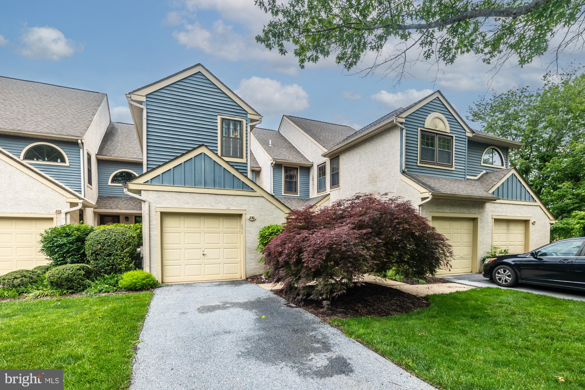 Don't miss this beautifully upgraded charmer in the desirable Terraces of Windon! This spacious 3-bedroom, 2.5-bath townhome in a serene location checks all the boxes and offers an exceptional opportunity to own in this low-maintenance neighborhood, within walking distance to downtown West Chester.

This updated home features Brazilian cherry hardwoods throughout the first and second levels. The renovated kitchen is open and bright, with stainless steel appliances, a breakfast bar, granite counters, beverage refrigerator and newer cabinetry. The open living and dining area boasts a wood-burning fireplace and a slider to the deck. Down the hall, you'll find a modern powder room and access to the garage.

Upstairs, the spacious primary bedroom impresses with a renovated en suite bath featuring an oversized walk-in shower and double sinks, plus two custom closets. Down the hall is a convenient upper-level washer/dryer area and a second spacious bedroom with its own en suite bath. A third bedroom on the upper level offers double custom closets, newer hardwoods, and an abundance of natural light from multiple skylights — making it an ideal home office or guest room.

The walkout daylight basement is finished with a slider to the backyard and includes a large dedicated storage area. This lovely quiet tree lined neighborhood is welcoming and within walking distance to the elementary school, the quaint town of West Chester and all the spectacular amenities it offers- restaurants, shopping and numerous community events. Convenient to major routes , local historic sights and trails.
Showings start Saturday, May 30 at Open House-12pm-2pm