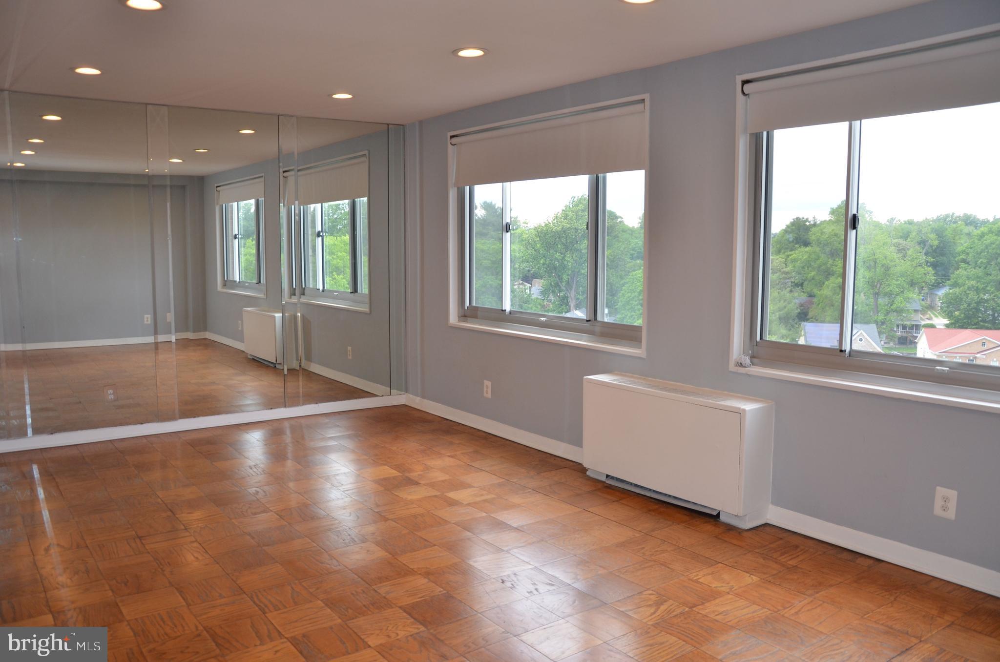 Fabulous eleventh-floor condominium in a well-maintained, amenity-rich building! This bright and inviting studio features an open floor plan with original hardwood floors and tasteful recent updates throughout. The kitchen includes granite countertops, recessed lighting with dimmers,  gas cooking, dishwasher, garbage disposal, pantry, abundant cabinet space, microwave, and refrigerator.

The spacious walk-in closet leads directly to the primary bath, while two large picturesque windows provide beautiful tree-top views and stunning sunset scenery.

Condo fee includes ALL utilities — water/sewer, gas, electric, concierge service, party room, laundry facilities, rooftop deck, and pool. Building is FIOS wired and offers abundant free surface parking, underground parking available for a fee, plus rentable storage space.

Ideally located within walking distance to the MARC Train, Silver Spring Metro Red Line, and the future Purple Line. Truly move-in ready!