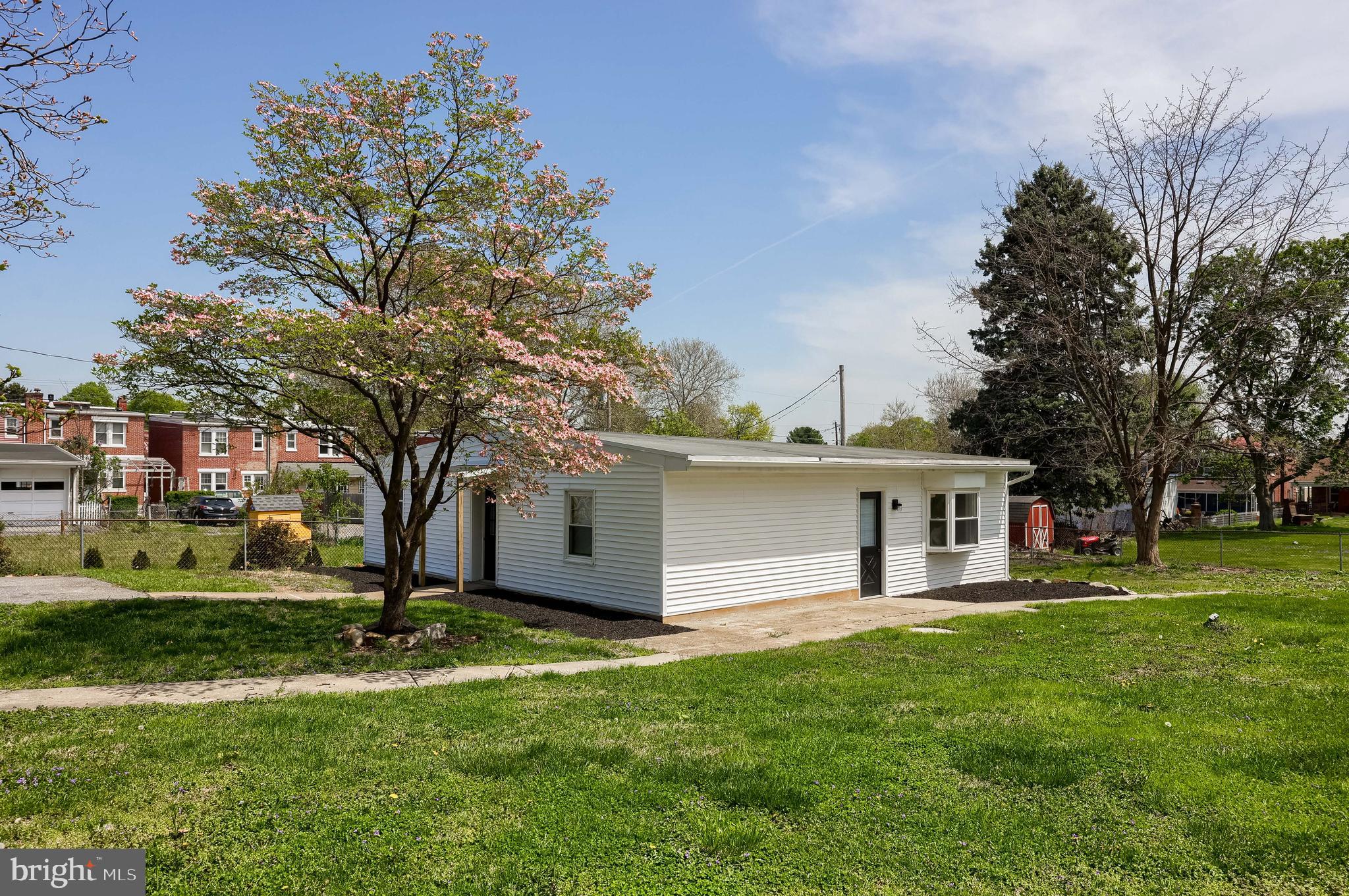 Large flat yard , Level Lot, almost 1/2 acre. Welcome to Expansive, Unique 1026 Lafayette St. 
Updated 3Bd 1Ba with large driveway for the coveted off street parking. New exterior siding and gutters. New floor and drywall. All appliances convey,  the washer and refrigerator are brand new. Don't miss this rare, valuable opportunity to own a single family detached rancher with great yard space and unique spacious property