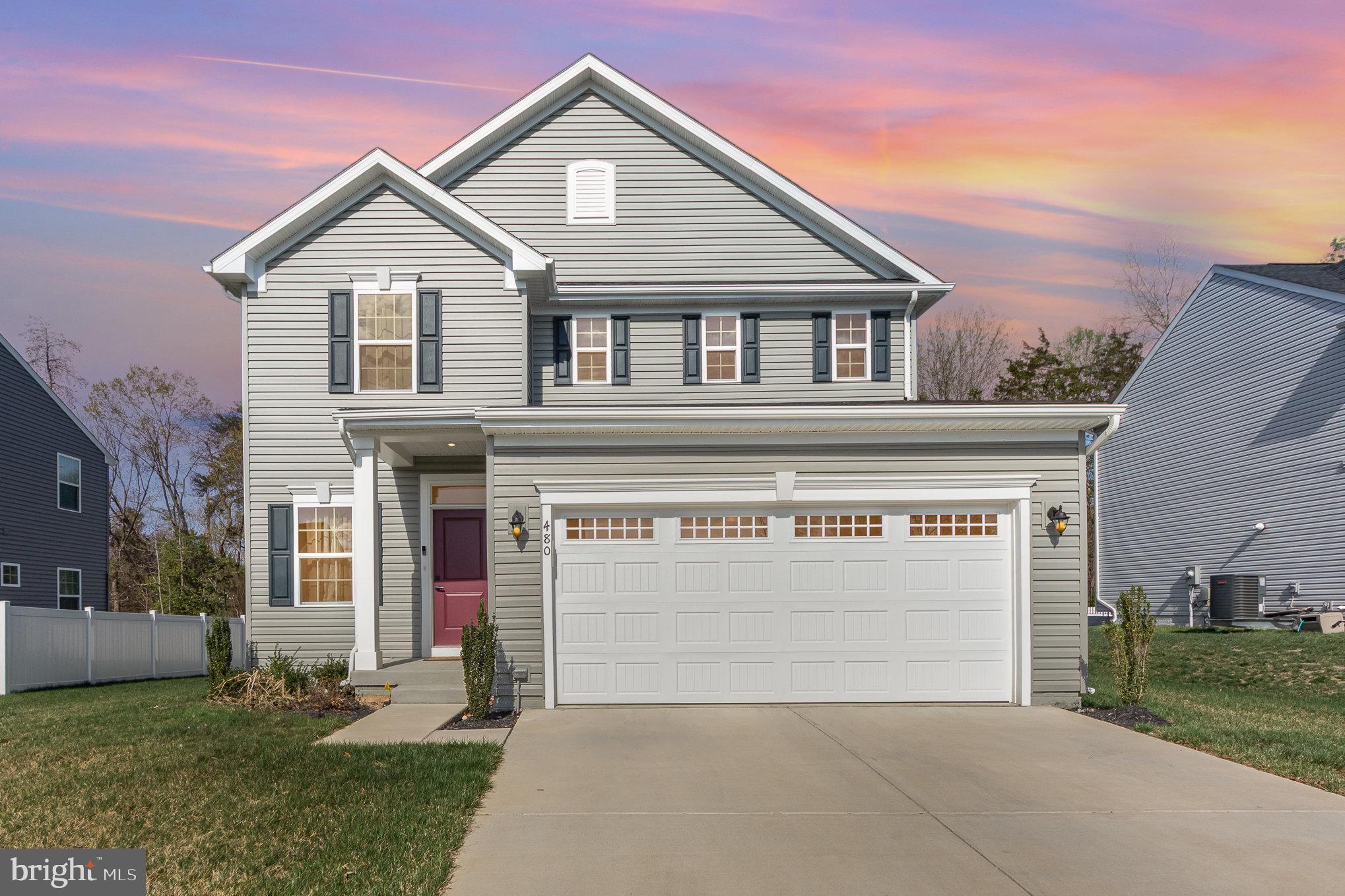 Don’t let the public record fool you—this beauty is a true 5-bedroom, 3.5-bath home with 2,559 sq. ft. of stylish living space! Built in 2023 and still feeling brand new, this home has space for everyone across three finished levels. The main floor features an open concept living and dining area, a gorgeous, upgraded kitchen with a gas stove, built-in microwave, and a stunning island perfect for entertaining. Step outside to the composite deck—ideal for enjoying warm evenings—and take advantage of the partially fenced-in backyard.
Upstairs, you’ll love the oversized primary suite with ensuite bath, plus three more bedrooms and a full guest bath. The finished lower level offers a large rec room, an additional bedroom, full bath, and walk-out access—perfect for guests, in-laws, or a private office setup.
Located in the amenity-filled Rappahannock Landing community, you'll enjoy summer days at the pool, workouts at the fitness gym (no extra memberships needed!), and playground fun for the little ones. This one will not disappoint! Modern and move in ready.