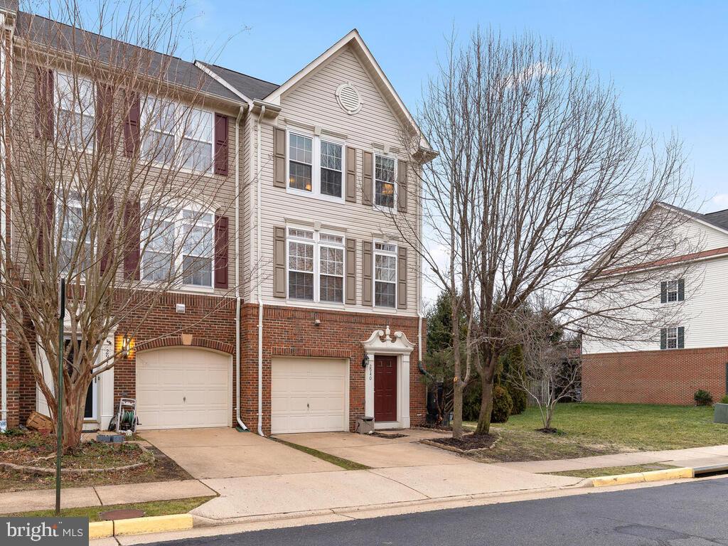 4 Level, 4 BR, 3.5 BA freshly painted end-unit garage townhome in the heart of Alexandria!  Perfect floorplan for 3 roommates,  with 3 bedrooms, each with their own bath!  Plus additional spaces perfect for work from home offices!   Located in the beautiful Huntington Grove cul de sac neighborhood with a peaceful greenscape view out the large front windows.  Coming in the front door, the beautiful hardwood stairs lead up to the 2nd level, which is the main living level, featuring the open concept center island kitchen, dining room and living area which leads out to the large deck, perfect for grilling and eating out on relaxing days.  The sunny, gourmet kitchen features granite counters, stainless steel appliances and lots of storage in the white cabinets and large double door pantry.  The spacious dining area is large enough for a full sized dining room table for 6-8, sideboard and hutch.  The living room features a warm gas fireplace, and tons of natural light.  The gleaming hardwood floors accentuate this entire second level.  The third level features 3 bedrooms and 2 baths.   The main bedroom at the rear of the house has an en suite bath and walk-in closet.   The fourth level boasts the 4th bedroom with large closet and en suite bath and large windows which pour in tons of natural light.  The 4th level also provides an easy access door to the large storage room attic.  The first level, coming in from the front door, features a bonus room, which can be used as a large office, den or even fitness room.   The back door leads out to the lower level deck, which is a peaceful area to sit outdoors with morning coffee.  The fully fenced back yard is extra large as this end unit includes the side yard as well, doubling the size of the fenced yard space!  The first level also features the powder room, coat closet and access to the garage, which has copious amounts of extra space for storage.   Located just 1 mile to the Huntington Metro as well as walking distance to restaurants, coffee shops and grocery stores.  A new town center and grocery store will be opening nearby within the next year as well!  The fun and historic Old Town Alexandria is minutes away with its charming King Street shops and dining, waterfront and Saturday morning farmers market.   Perfect commuting location for downtown DC, Pentagon, Fort Belvoir and JBAB.  Freshly painted.  Carpets to be replaced Jan 25th upon current occupant's move-out on Jan 23rd.  Agent is the owner/landlord.