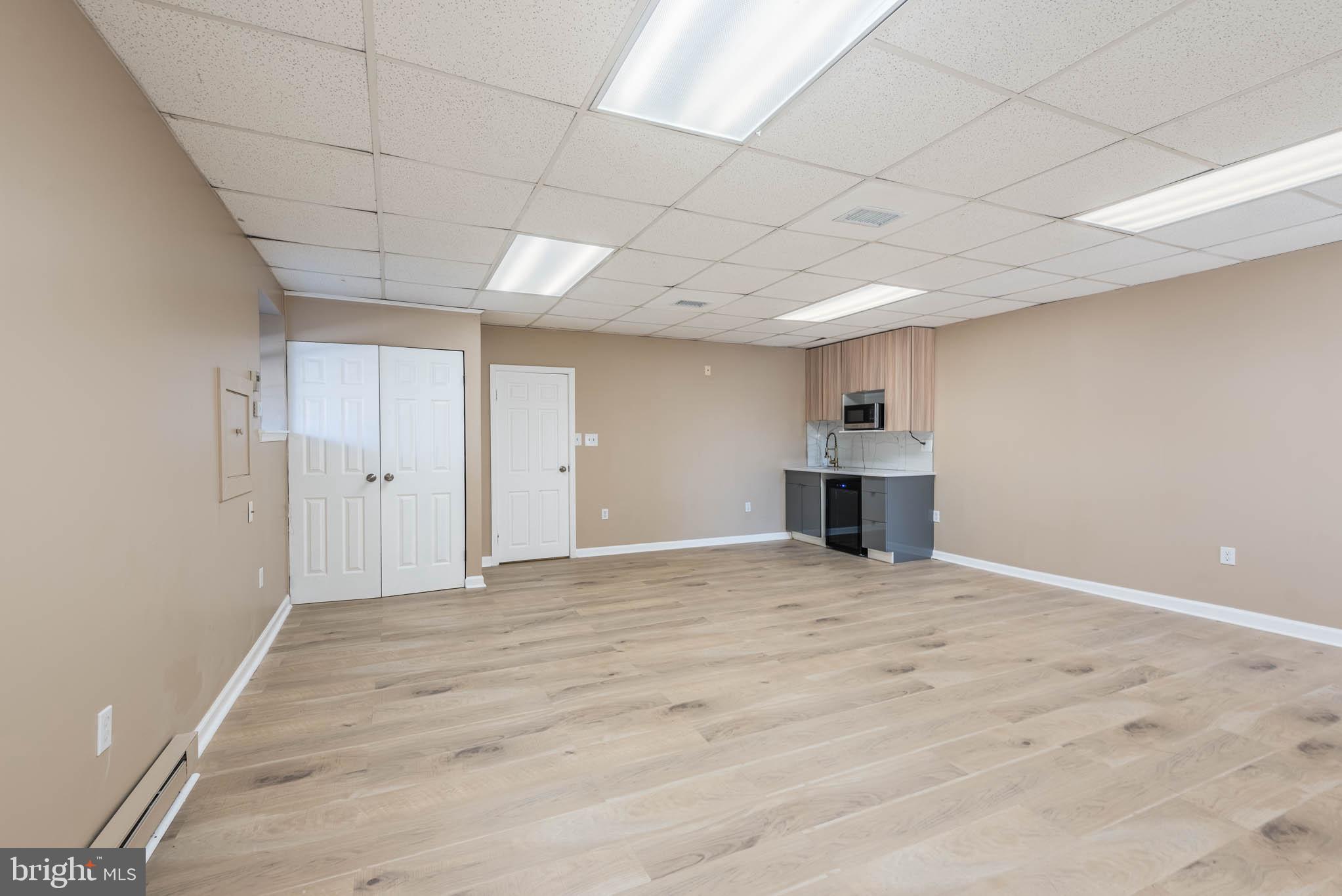 Newly updated 2nd level commercial space in a large commercial property with direct exterior access.  This space features a front office area and a separate larger area with a kitchenette and bathroom.  Direct access from the side parking lot with ample parking.  Located in a highly visible location with easy access to 695 & 95.