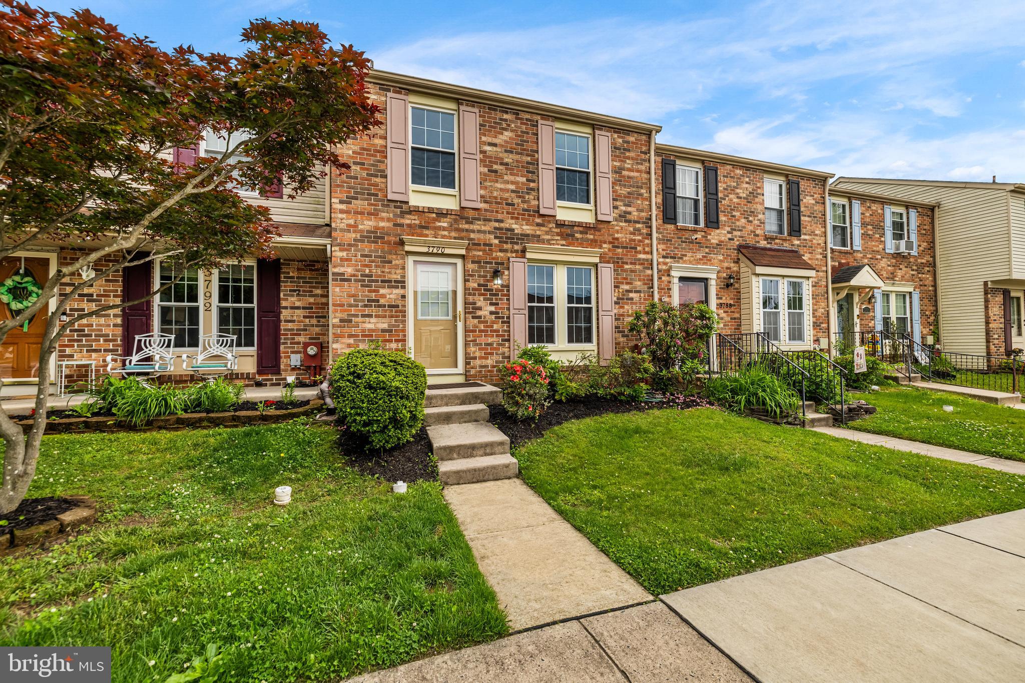 Move-in ready townhome awaits new owners in the desirable Ridgely's Choice Community. Warm and inviting with many upgrades. New wood floors in the living room and on the stairs to upper level. All new carpeting throughout the bedrooms and hallway upstairs. Sunlit, bright kitchen boasts new stainless steel appliances, refrigerator with ice maker, and sliding doors to spacious deck. The lower level features an updated furnace and hot water heater, a brand new sump pump, and a wood burning fireplace on the walk-out side of the basement. A patio under the deck provides a nice outdoor space from the walk-out basement. A rough-in for a full bath also provides many options for a future clubroom. Freshly painted, this home is truly move-in ready!