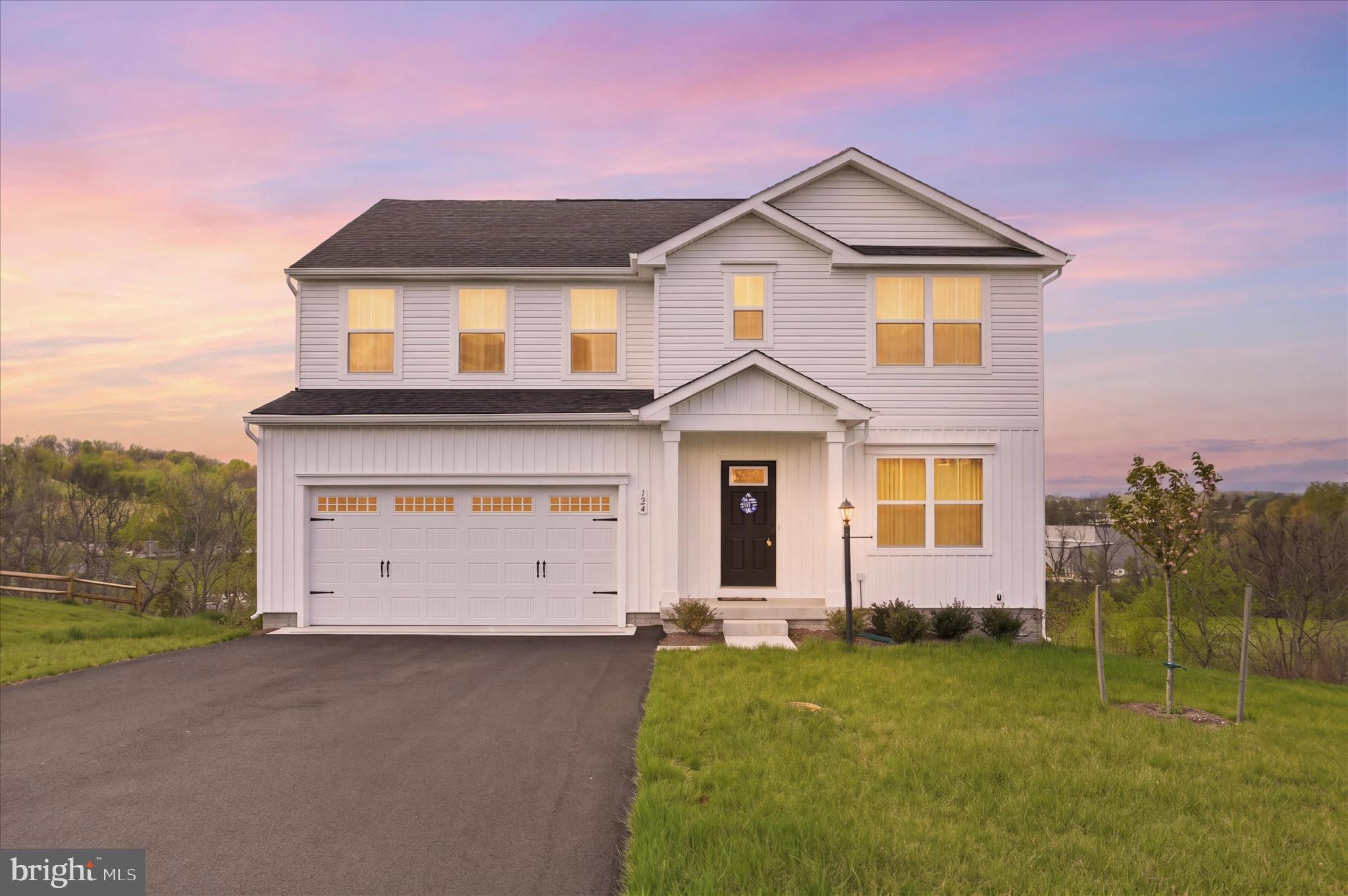 Take a look at the largest floorplan in the new community CHAMBER OVERLOOK with over 2,500 finished sq ft! This home offers a total of 5 bedrooms and 3 full bathrooms, including a convenient first- floor bedroom and full bath. NO HOA, sod on your entire lawn, and beautiful mountain views! The main level features a versatile office/ flex room, a spacious living area, and a dining area conveniently located next to a large kitchen with plenty of cabinets and a beautiful island- perfect for entertaining enjoy outdoor living on the low maintenance composite deck overlooking a nearly 1- acre lot. 
Upstairs, you'll find four bedrooms include walk-in closets and share a hall bath with a double vanity and two full bathrooms. The luxury owner's suite features a dual vanity bath and TWO walk-in closets. A loft area provides additional flexible living space and could easily be converted into another bedroom if desired. Additional highlights include a two- car attached garage, walkout basement, extra lighting package, and window treatments throughout. Only 10 minutes from I-81 and less than 30 minutes to Hagerstown and 45 minutes to Frederick

Please remove shoes upon entering or place shoe coverings that are provided.